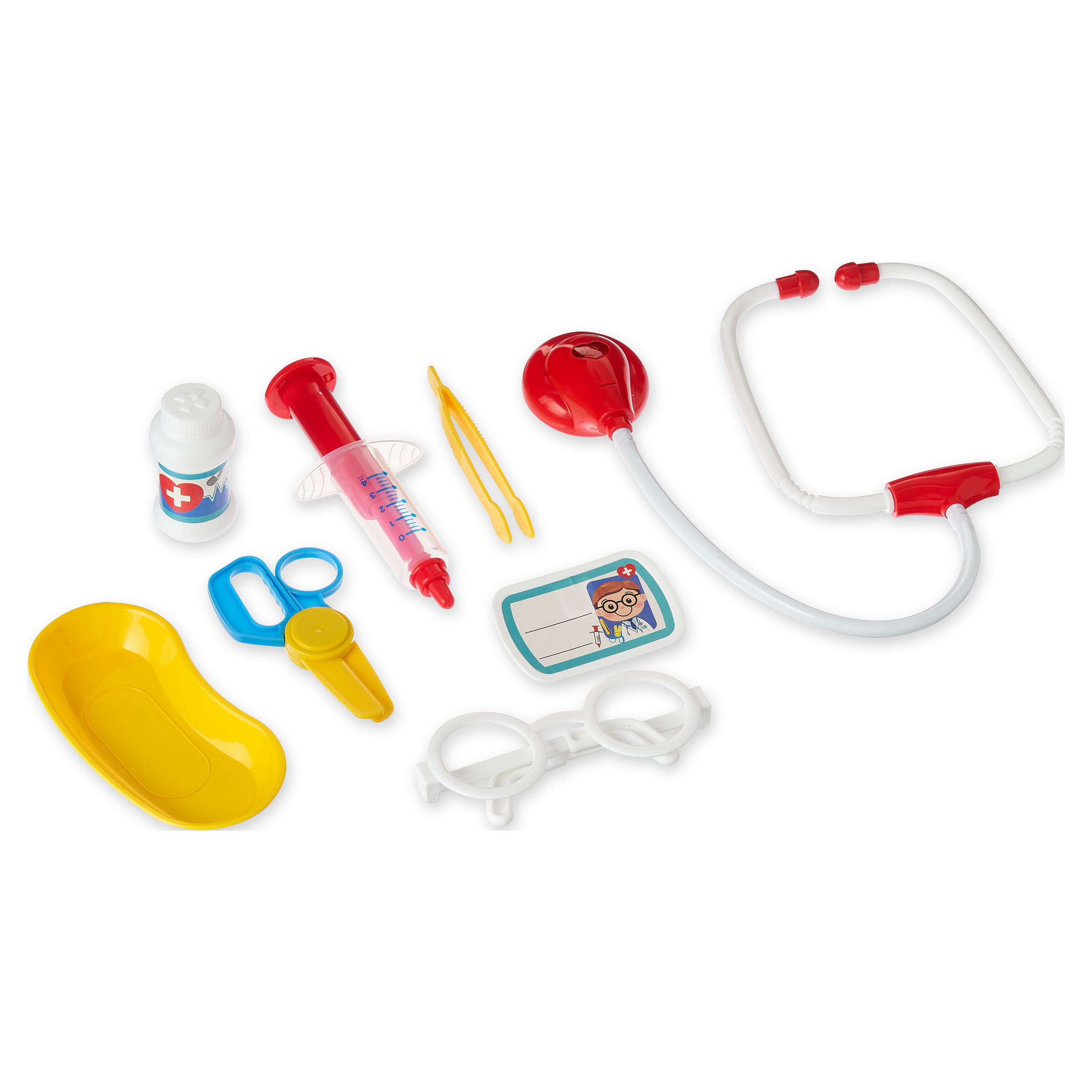 Kid Connection Doctor Case, 9 Pieces, Plastic Toddler Toys Kid Connection