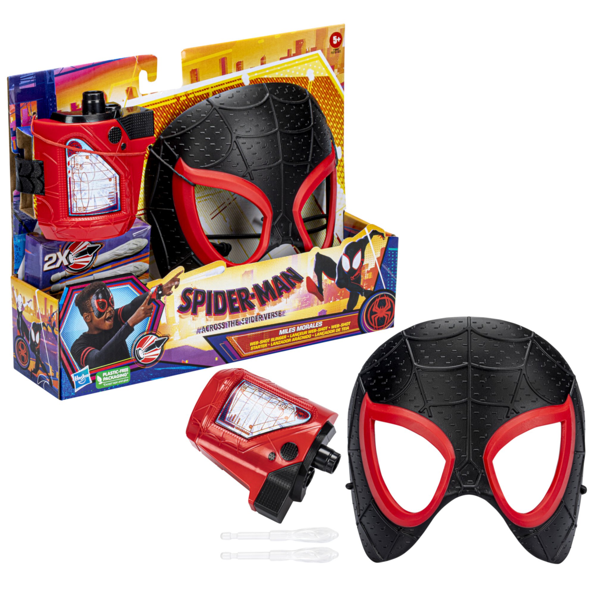 Marvel: Across the Spider Verse Miles Morales Mask and Blaster Kids Toy for Boys and Girls Ages 5 and Up Marvel