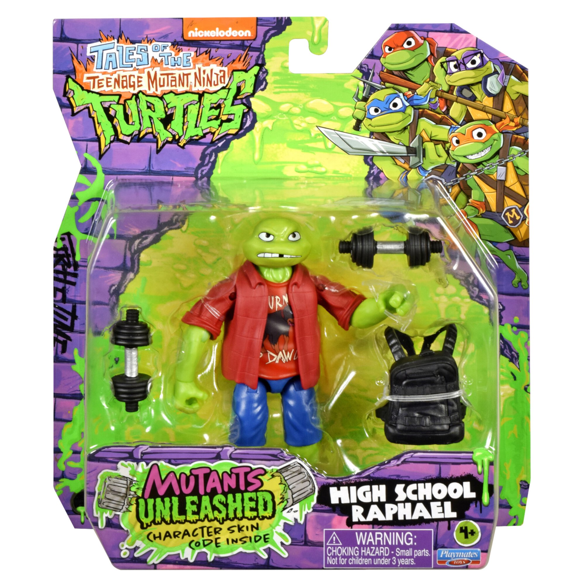 Teenage Mutant Ninja Turtles: Outright Games High School Raphael Figure by Playmates Toys Teenage Mutant Ninja Turtles