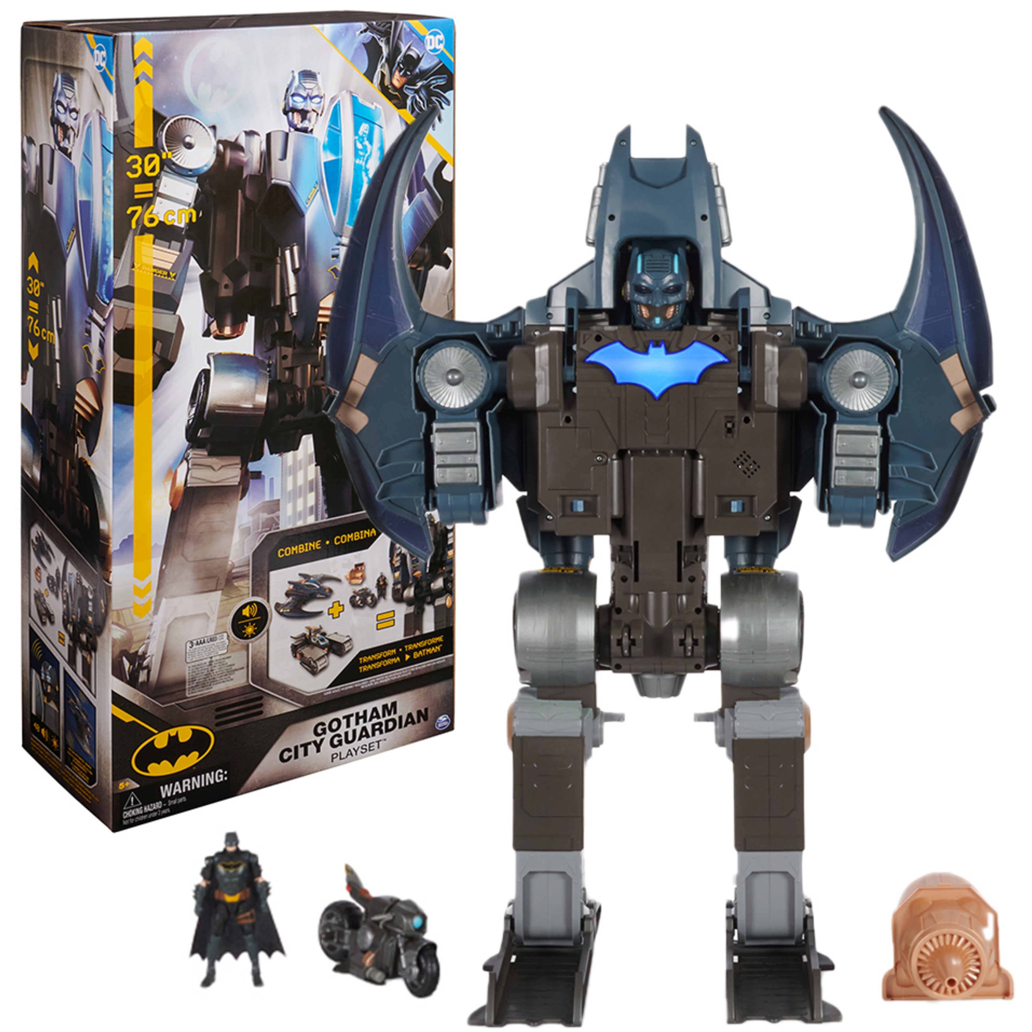 DC, Batman 4-in-1 Transforming Gotham City Guardian Playset DC Comics