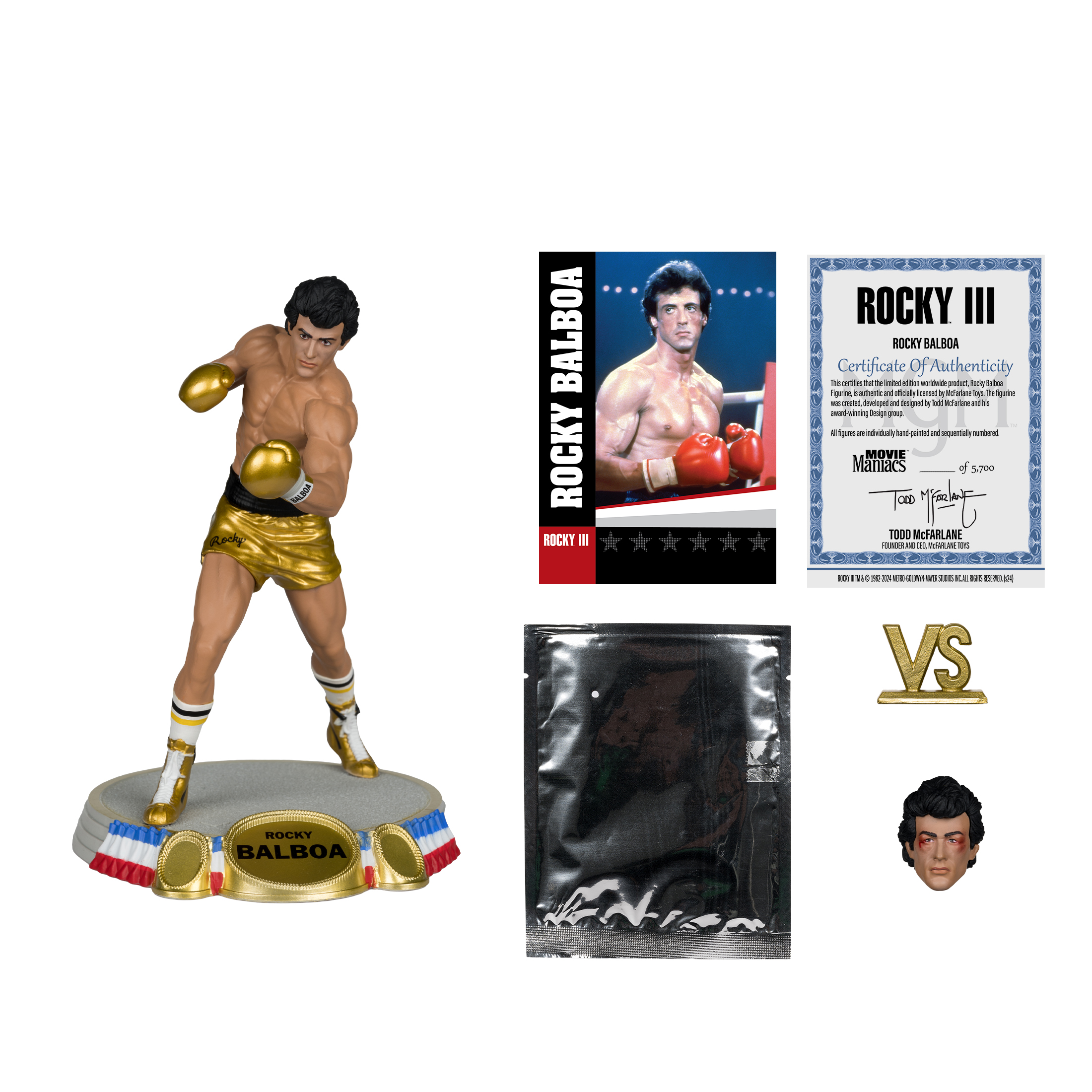 Movie Maniacs 6in posed - Rocky - Rocky Balboa (Rocky III) McFarlane Toys