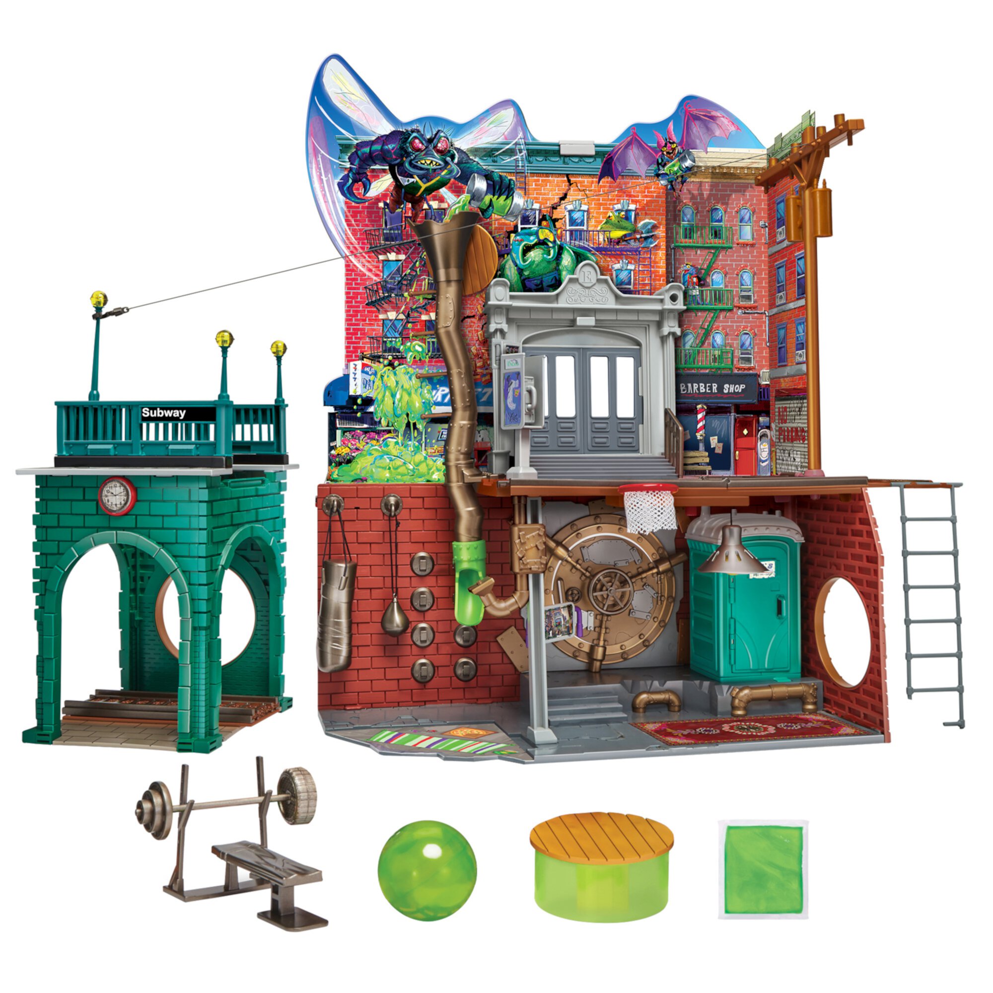 Teenage Mutant Ninja Turtles Mutant Mayhem Sewer Lair Multicolor Action Figure Playset by Playmates Teenage Mutant Ninja Turtles