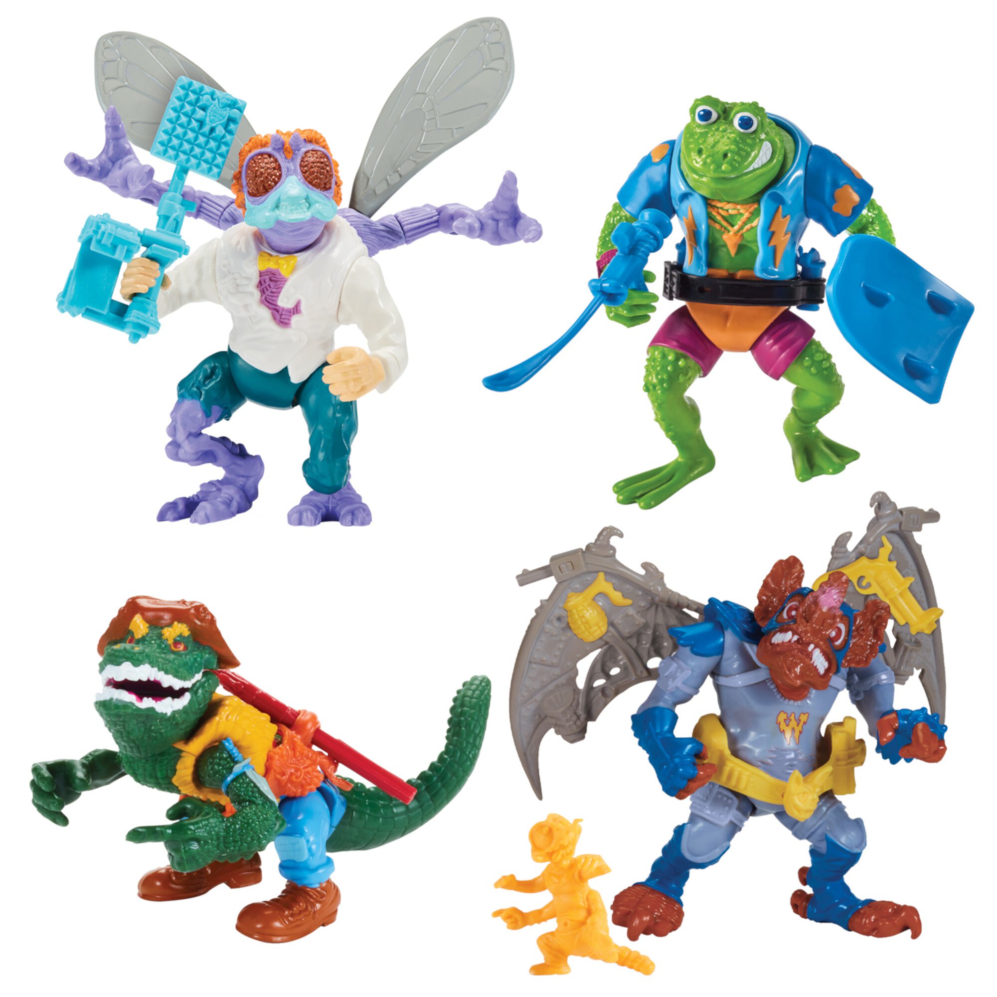 Teenage Mutant Ninja Turtles: Classic 4" Mutant 4-Pack Figure Bundle Teenage Mutant Ninja Turtles