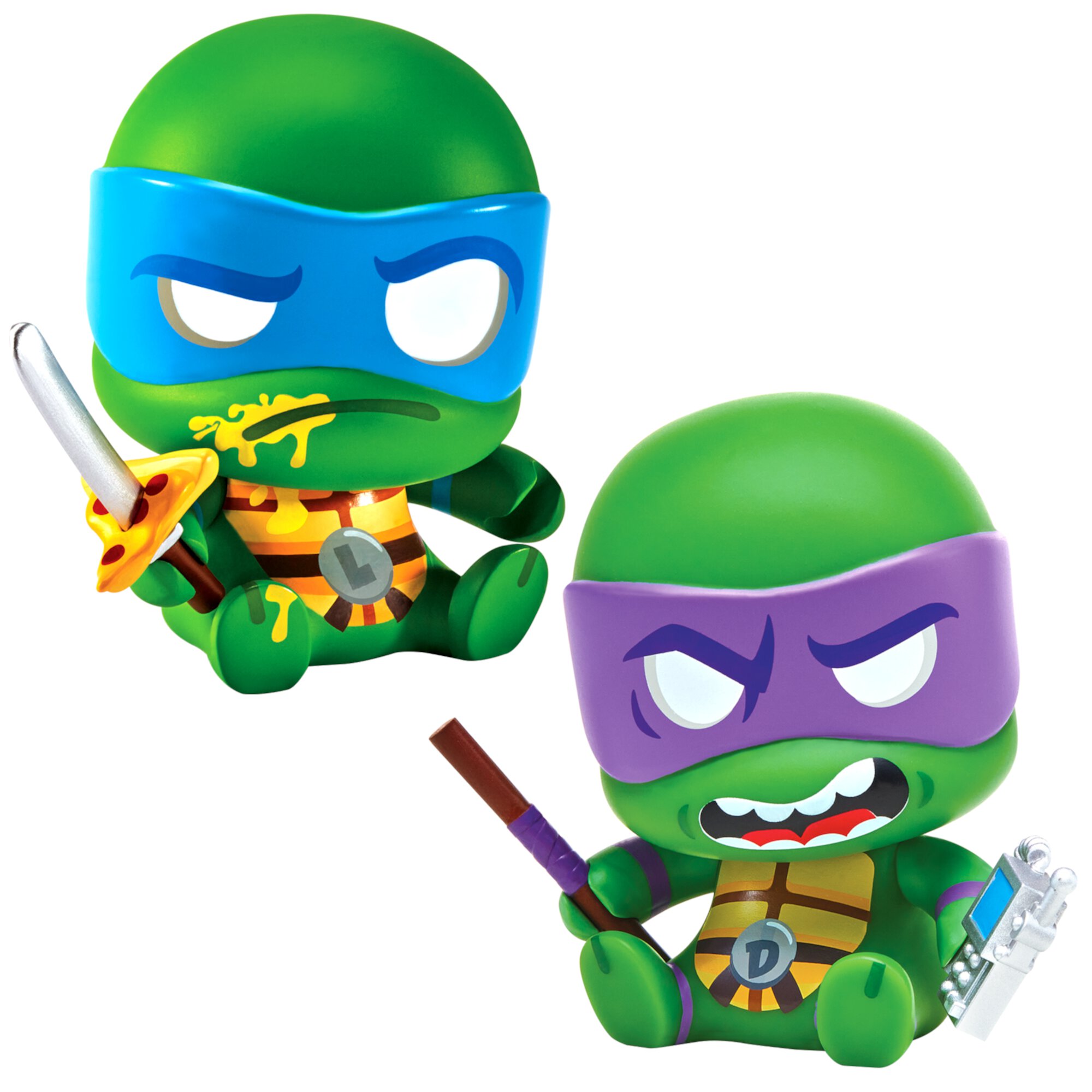 Cheekys: Teenage Mutant Ninja Turtle Collectable Vinyl Leonardo and Donatello Figure Bundle Teenage Mutant Ninja Turtles