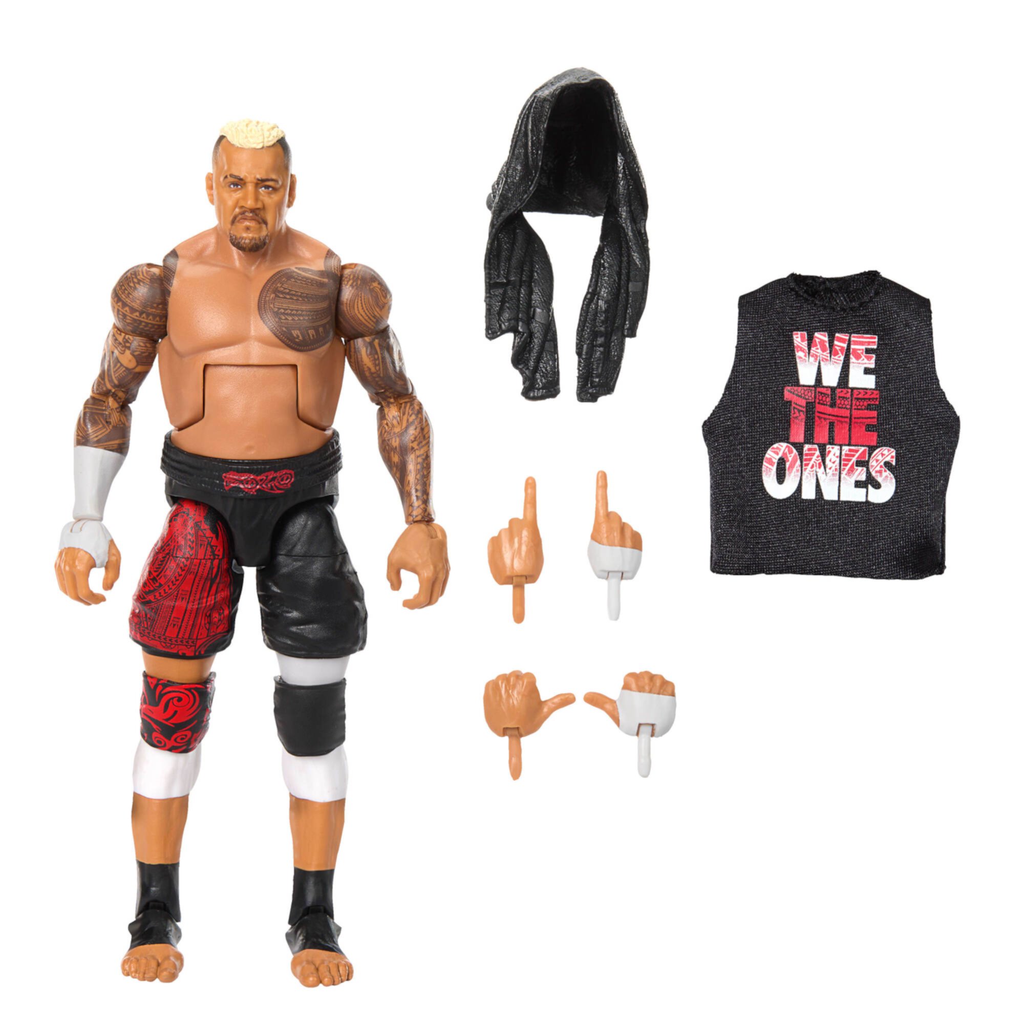 WWE Elite Top Picks Solo Sikoa Action Figure & Accessories Set, 6-inch Collectible WWE