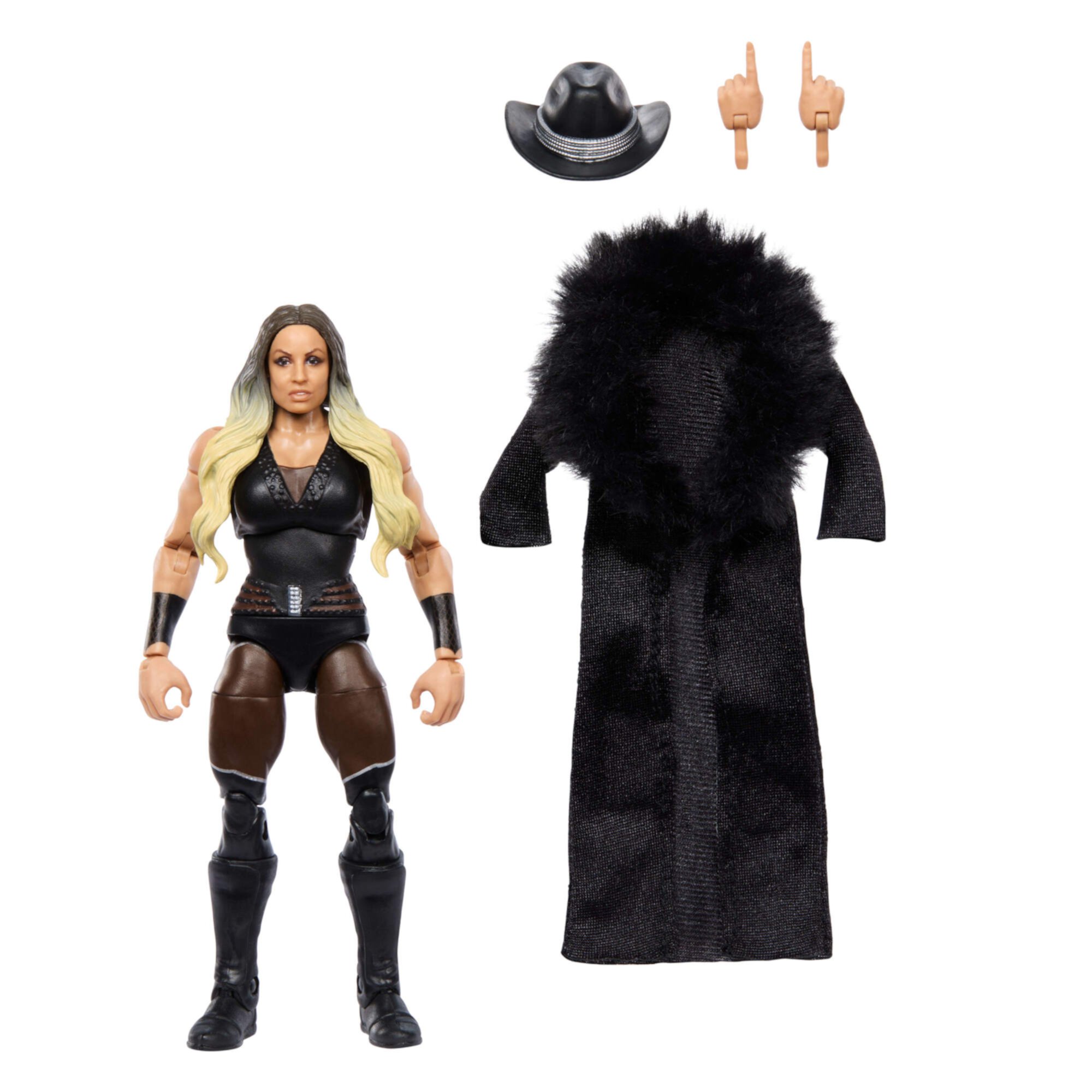 WWE Elite Trish Stratus Action Figure, 6-inch Collectible Superstar with Articulation & Accessories WWE