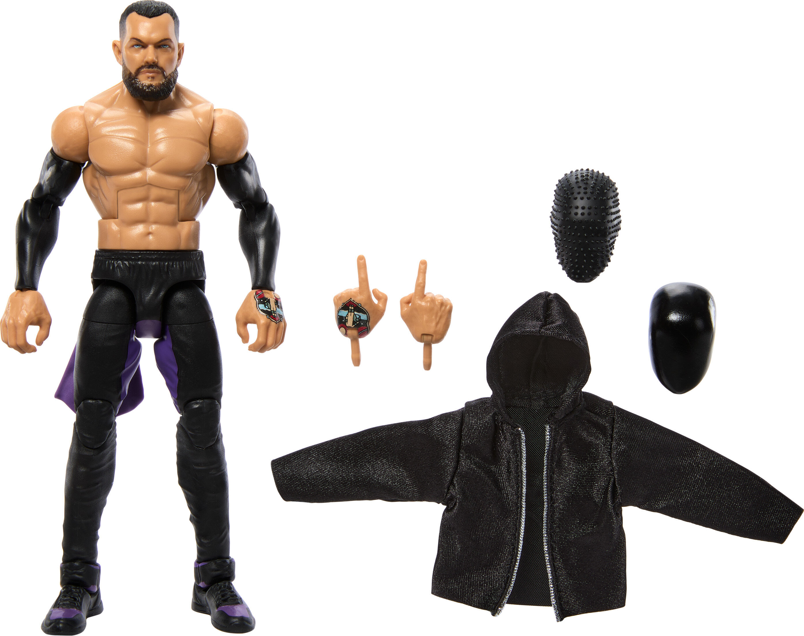 WWE Elite Finn Balor Action Figure, 6-inch Collectible Superstar with Articulation & Accessories WWE