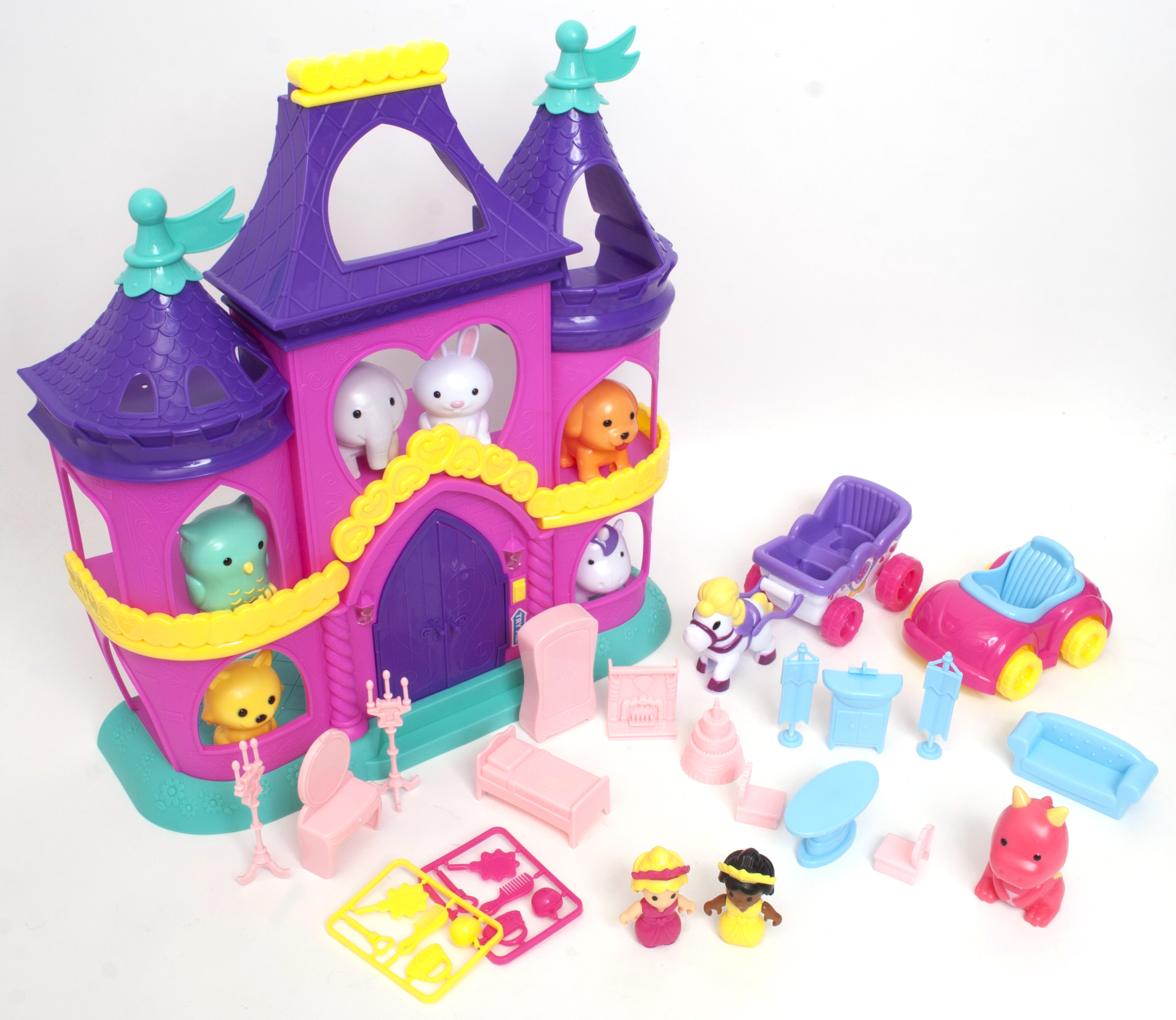 Kid Connection Fantasy Princess Castle Play Set, 37 Pieces Kid Connection