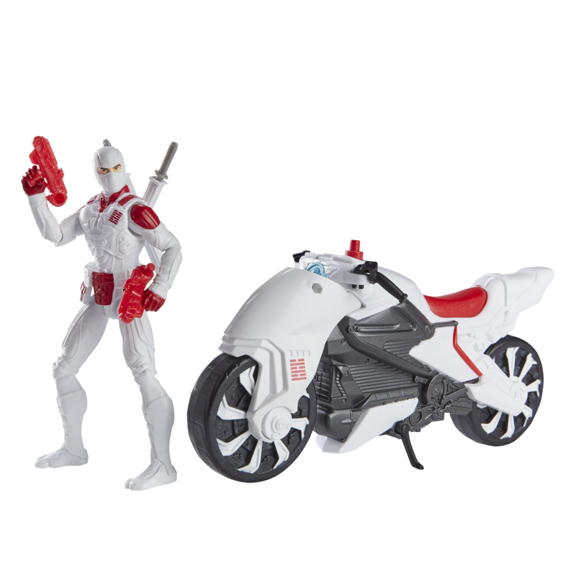 G.I. Joe Core Ninja Storm Shadow Motorcycle Vehicle Playset (7 Pieces) Kids Toy for Boys and Girls G.I. Joe