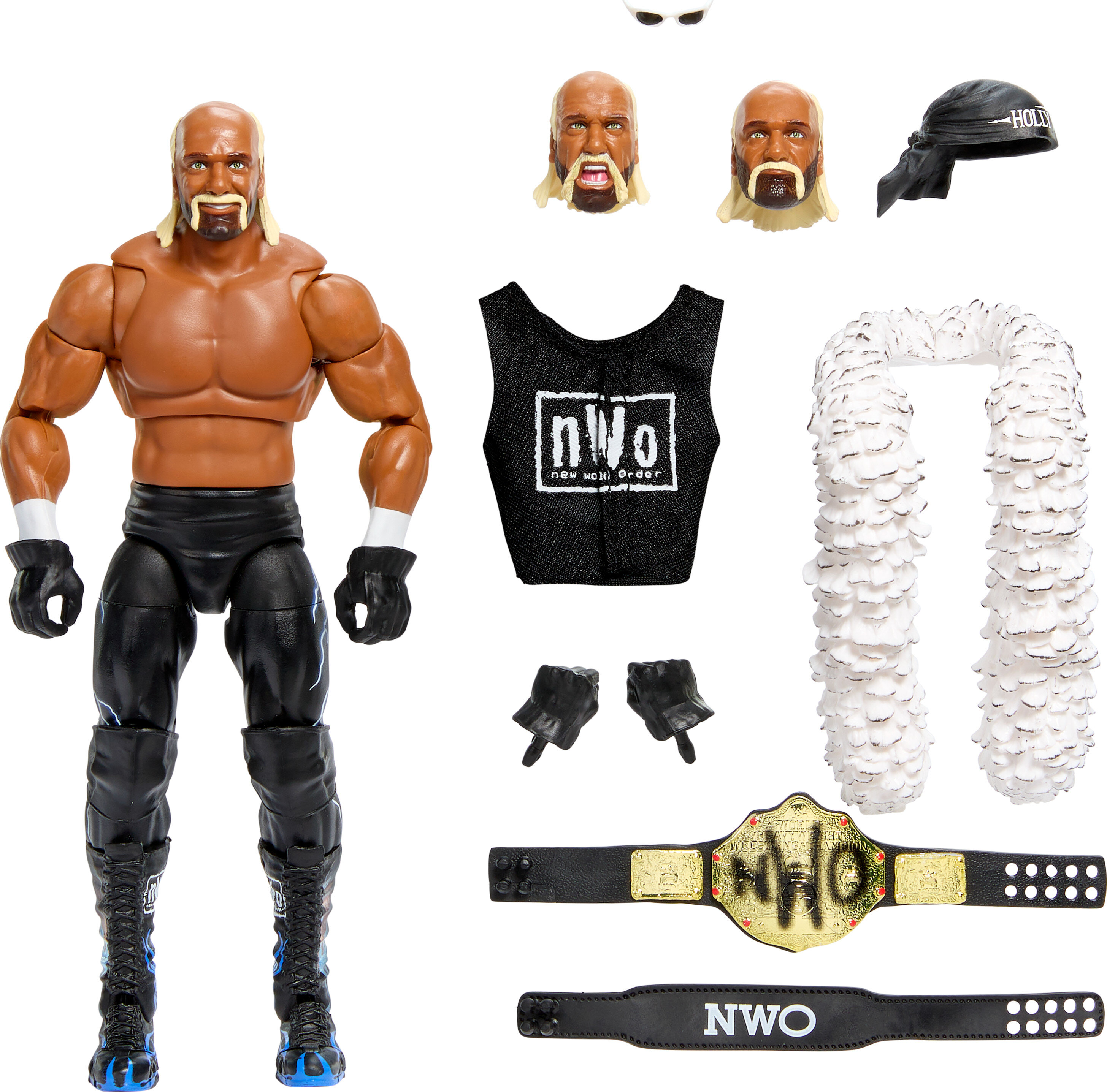 WWE Ultimate Edition “Hollywood” Hulk Hogan Action Figure & Accessories Set, 6-inch Collectible WWE