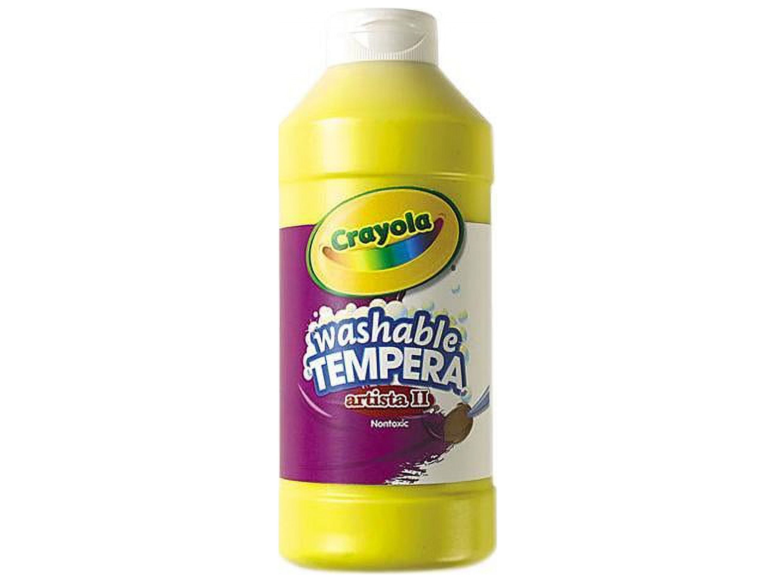 Crayola Artista II  Washable Tempera Paint, Black, Pint Crayola