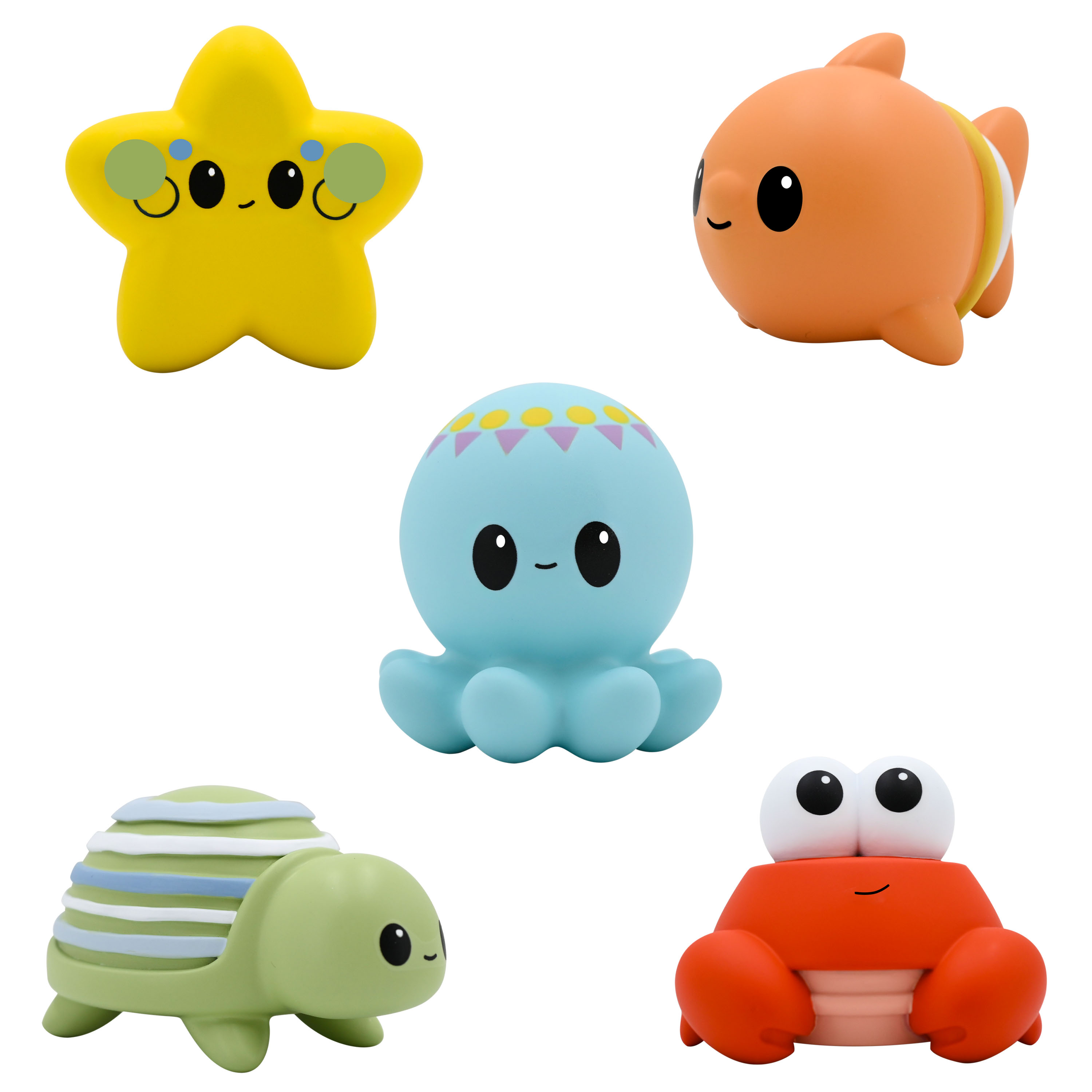 Hopscotch Lane Light Up Bath Floats - 5 Count Sea Creature Toys, Children Ages 6+ Months Visit the Hopscotch Lane Store