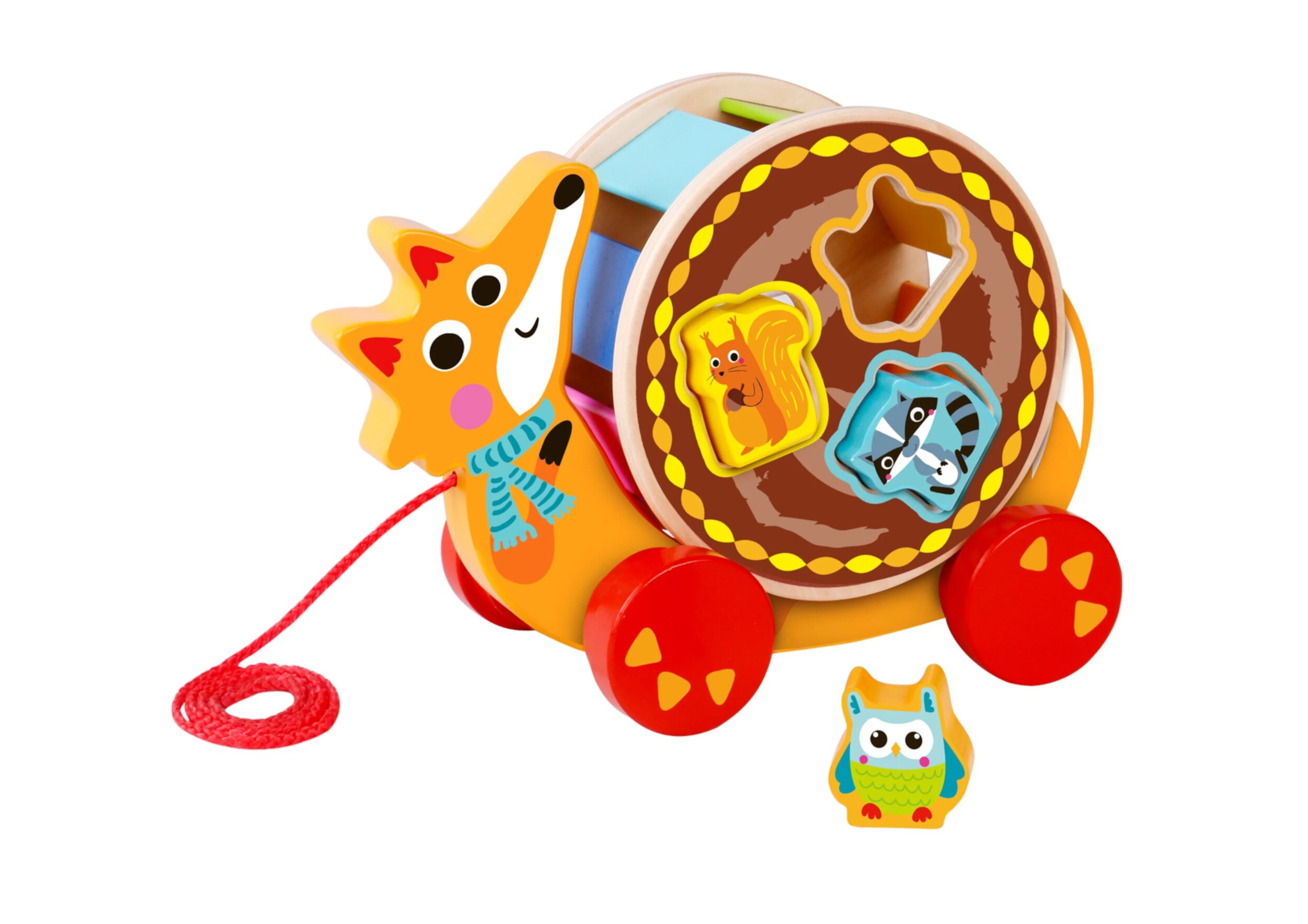 Toyster’s Pull Along Fox Puzzle Walking Toy TOYSTER'S