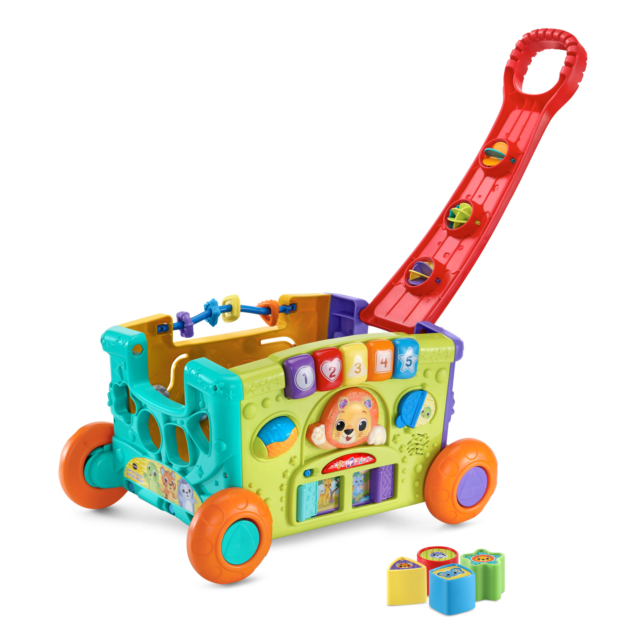 VTech Sort & Discover Activity Wagon Push & Pull Toys with Accessories Included, Baby and Toddler Toys Visit the VTech Store