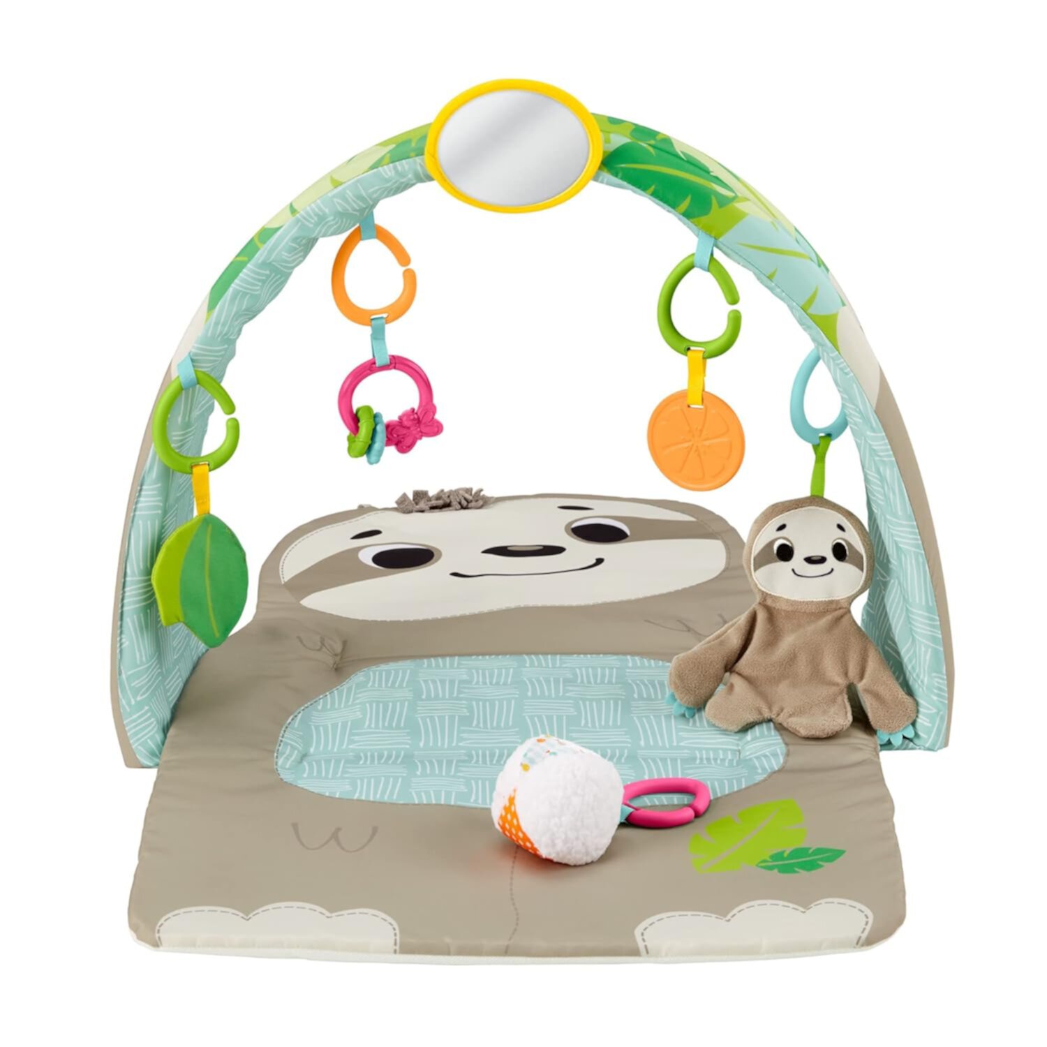 Fisher-Price Ready to Hang Sensory Sloth Gym, infant activity mat with toys for tummy time and play Visit the Fisher-Price Store