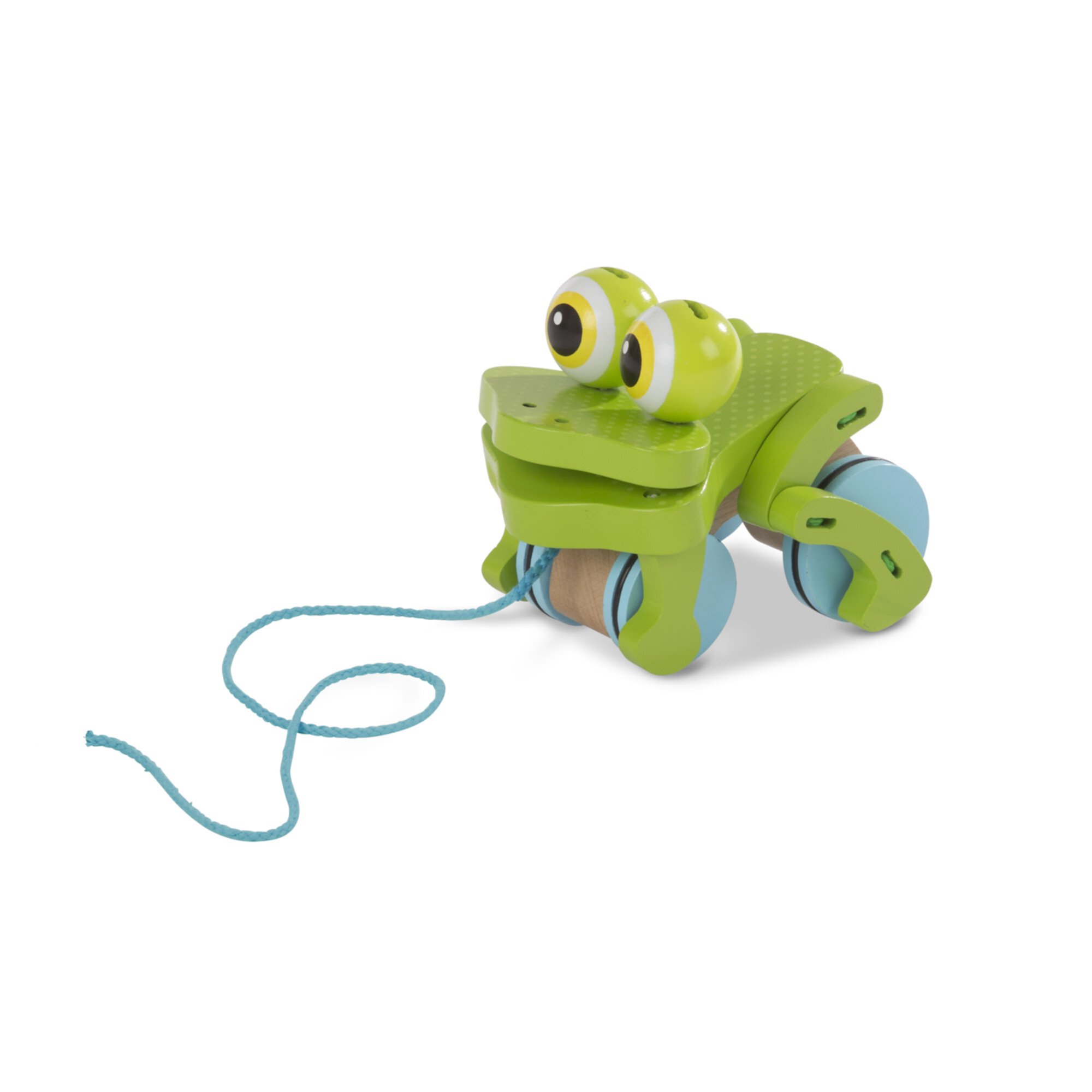 Melissa & Doug First Play Frolicking Frog Wooden Pull Toy Melissa & Doug