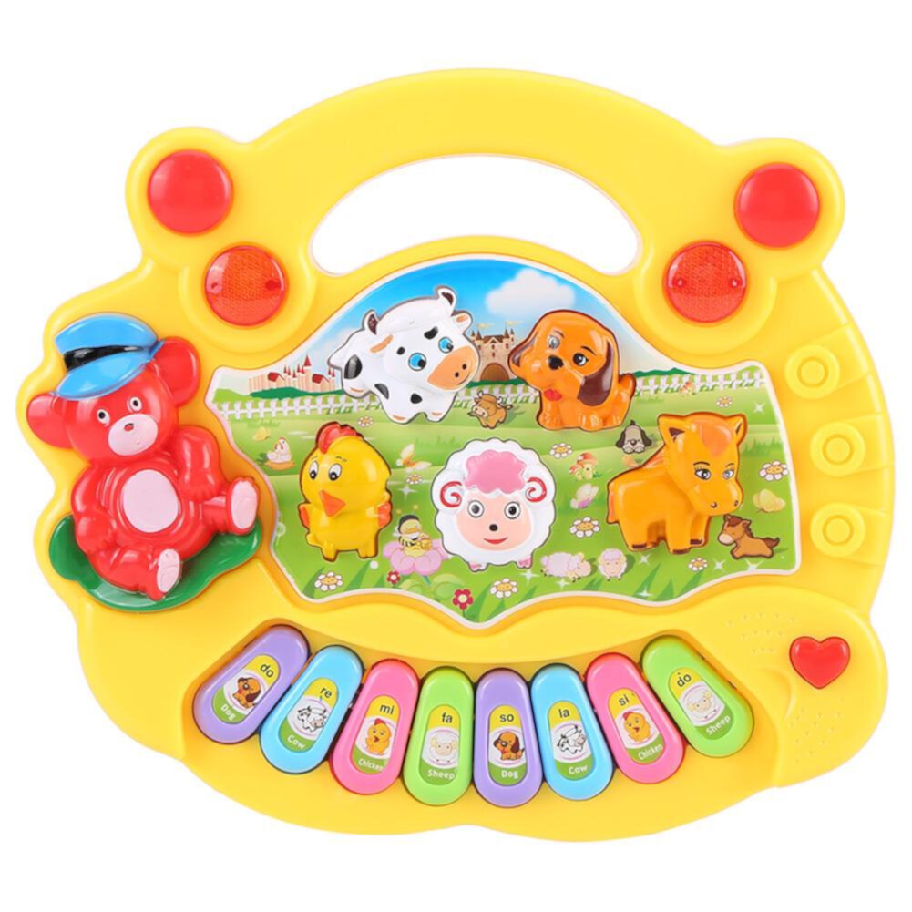 OTVIAP Baby Musical Instrument Toy， Baby Kids Animal Farm Piano Developmental Music Toys OTVIAP