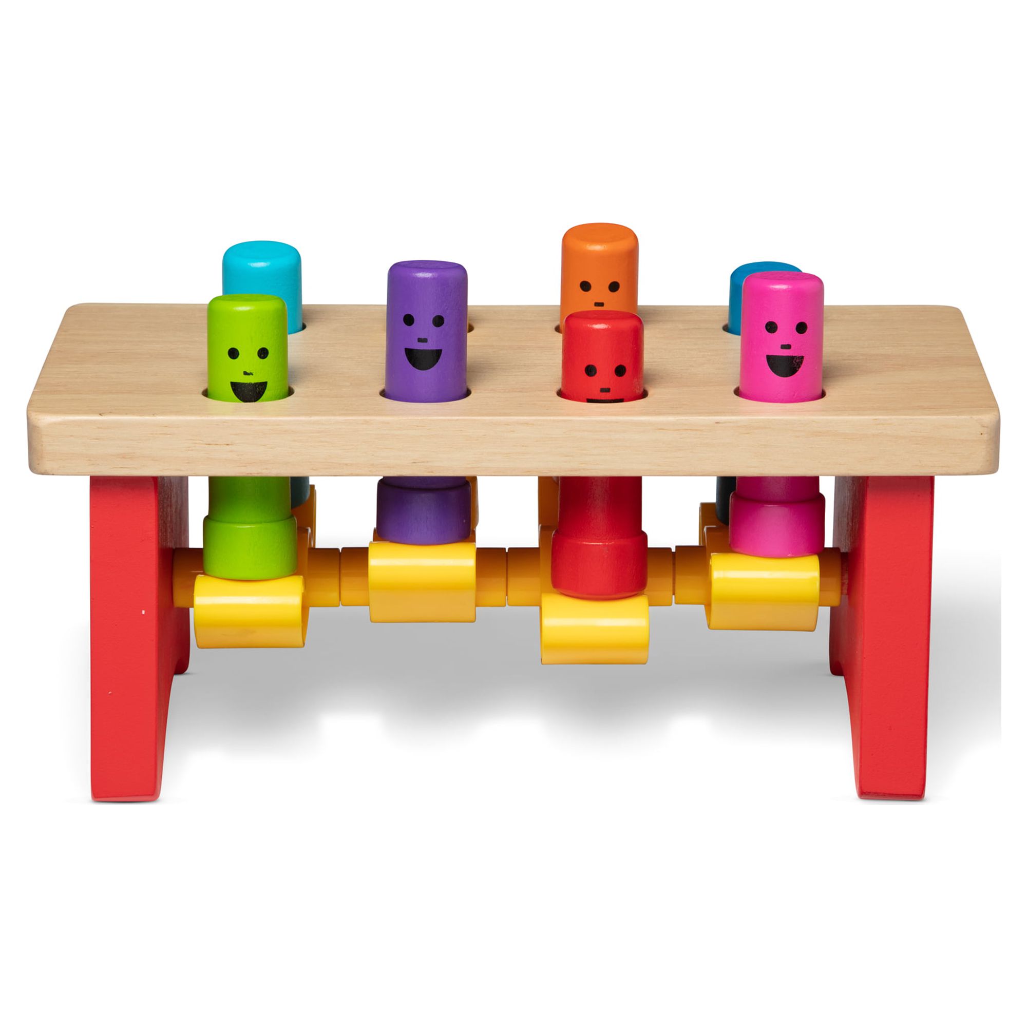 Melissa & Doug Deluxe Pounding Bench Wooden Toy With Mallet Melissa & Doug