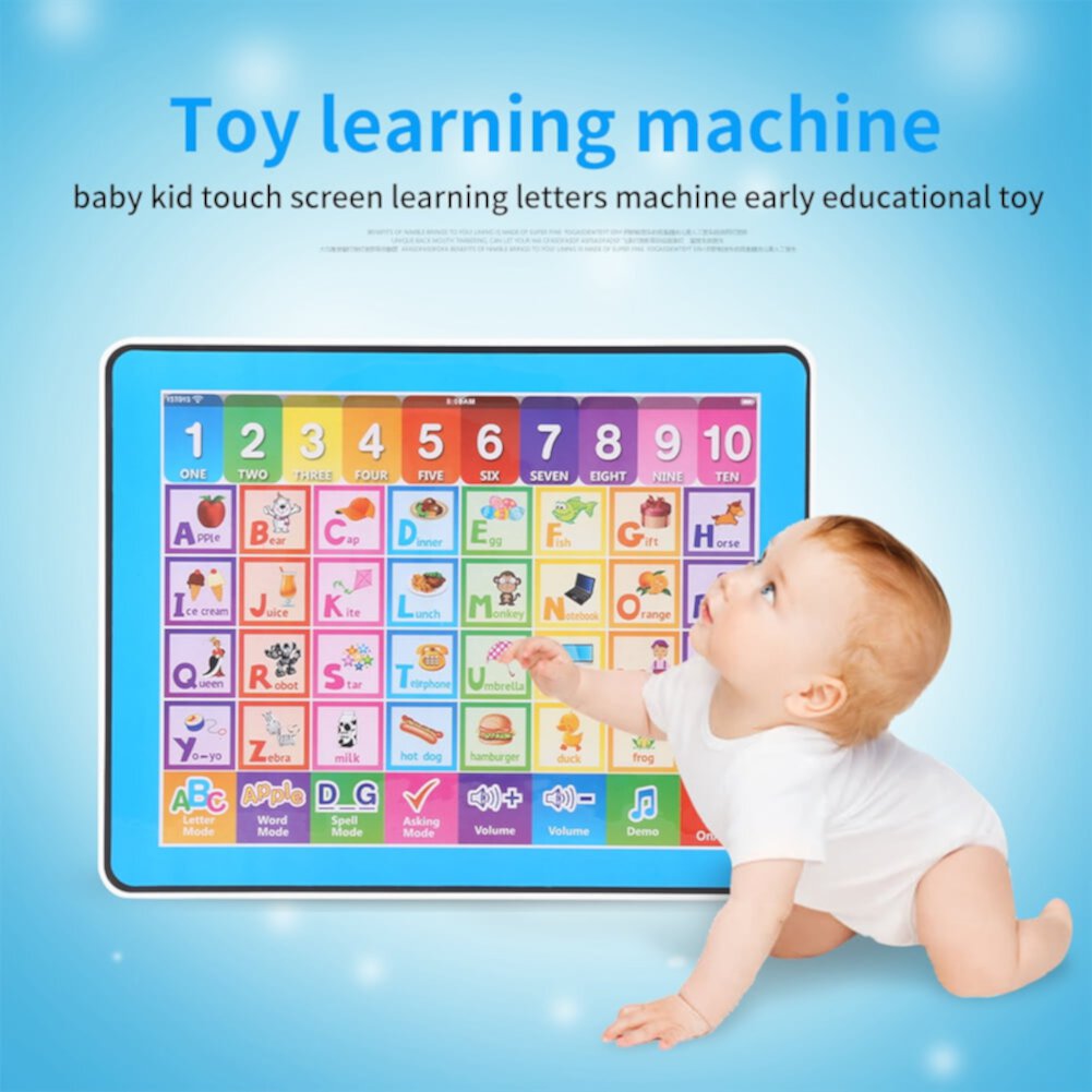 Baby Touch Screen Learning English Machine Tablet Early Educational Toy For Kids Eotvia