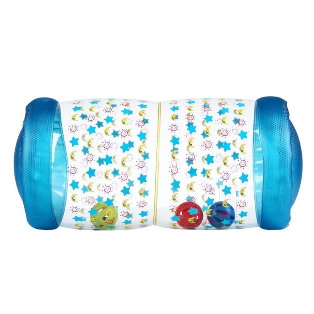 Inflatable Baby Roller Toy with Colorful Ball Baby Crawling Auxiliary Roller Fyydes