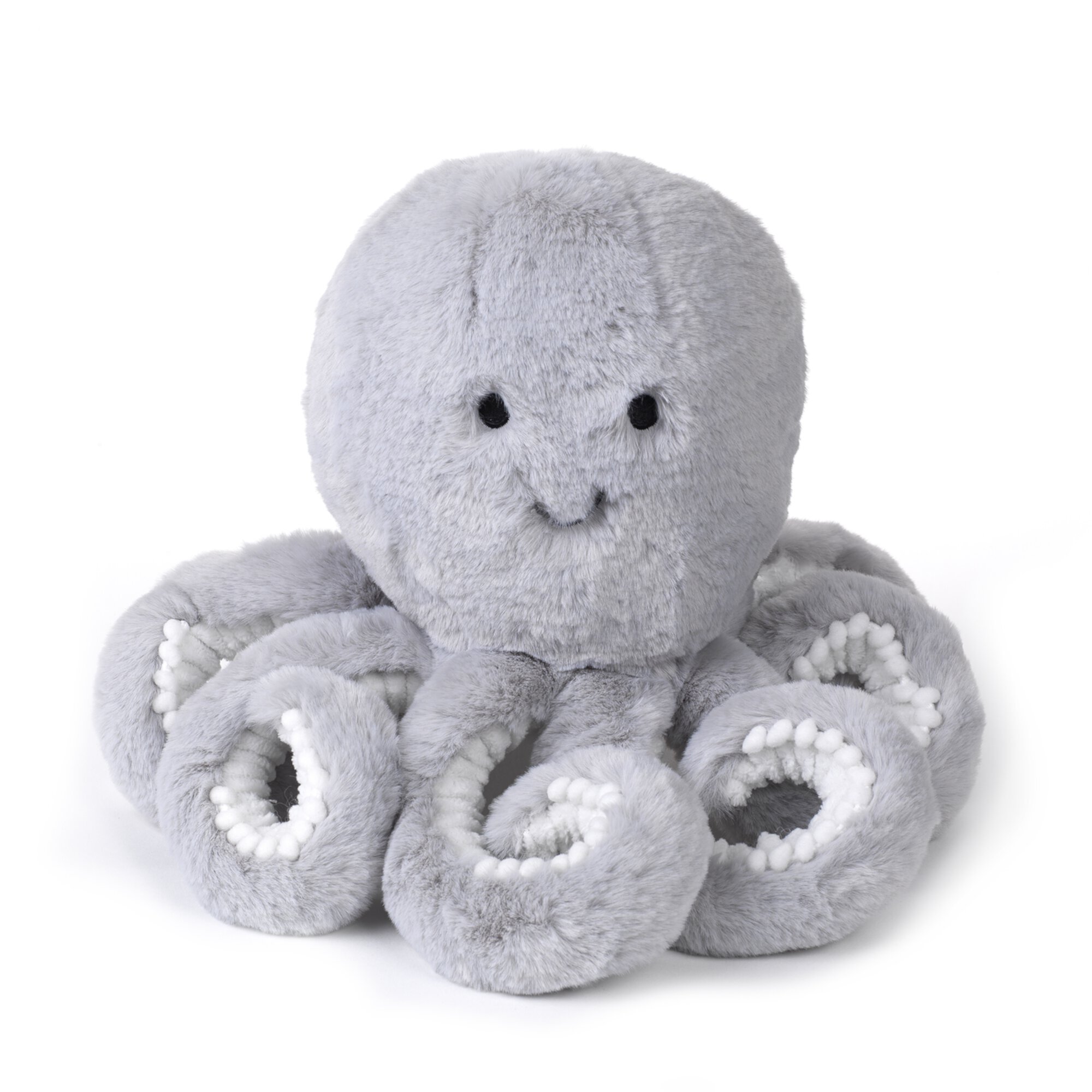 Lambs & Ivy Ocean Blue Plush Gray Octopus Stuffed Animal Toy - Inky Lambs & Ivy