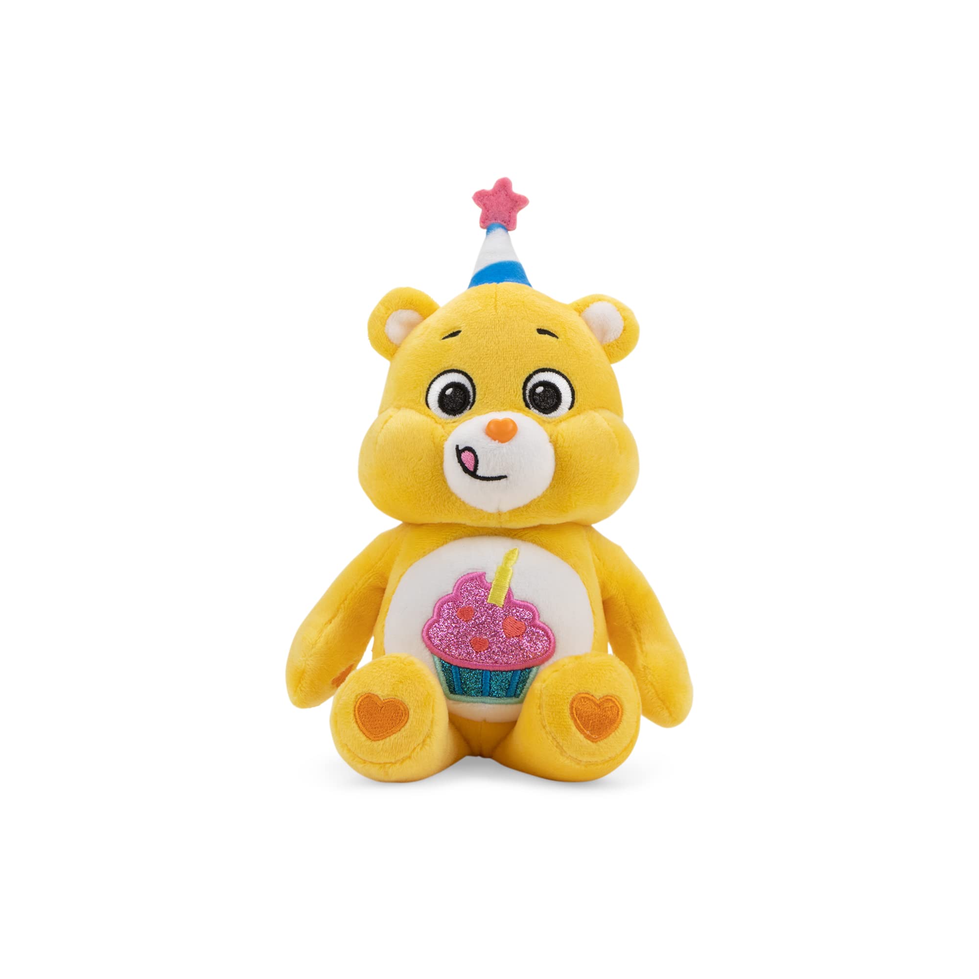 Care Bears 9" Bean Plush (Glitter Belly) - Birthday Bear - Soft Huggable Material! Care Bears