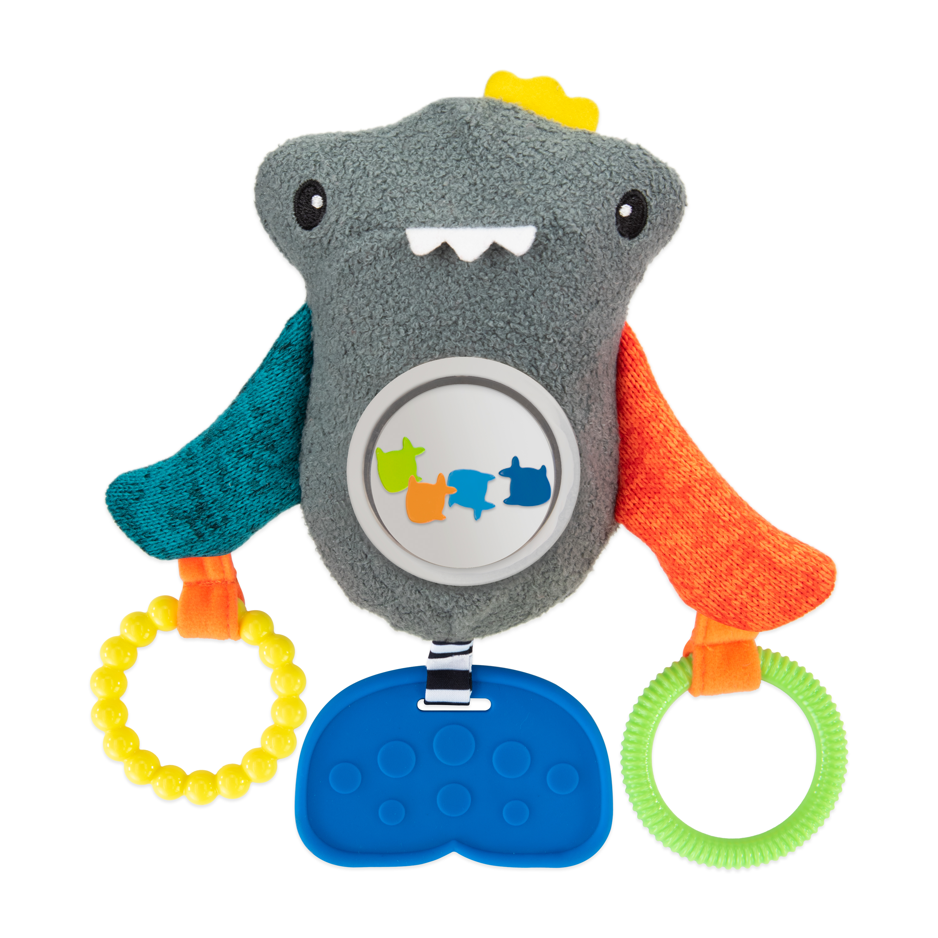 Sassy Peek & Squeak Shark Hanging Stroller Baby Toy - 0+ Months Sassy