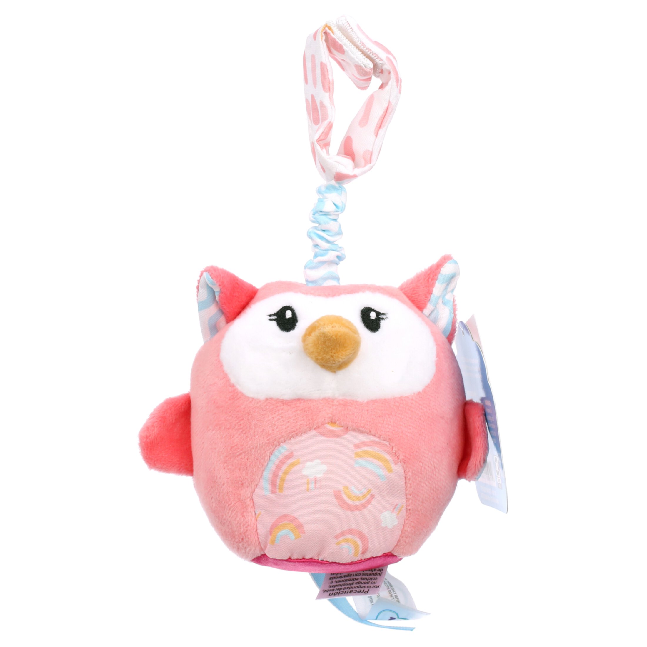 Spark Create Imagine Travel Chime, Pink Owl Plush Toy Spark Create Imagine