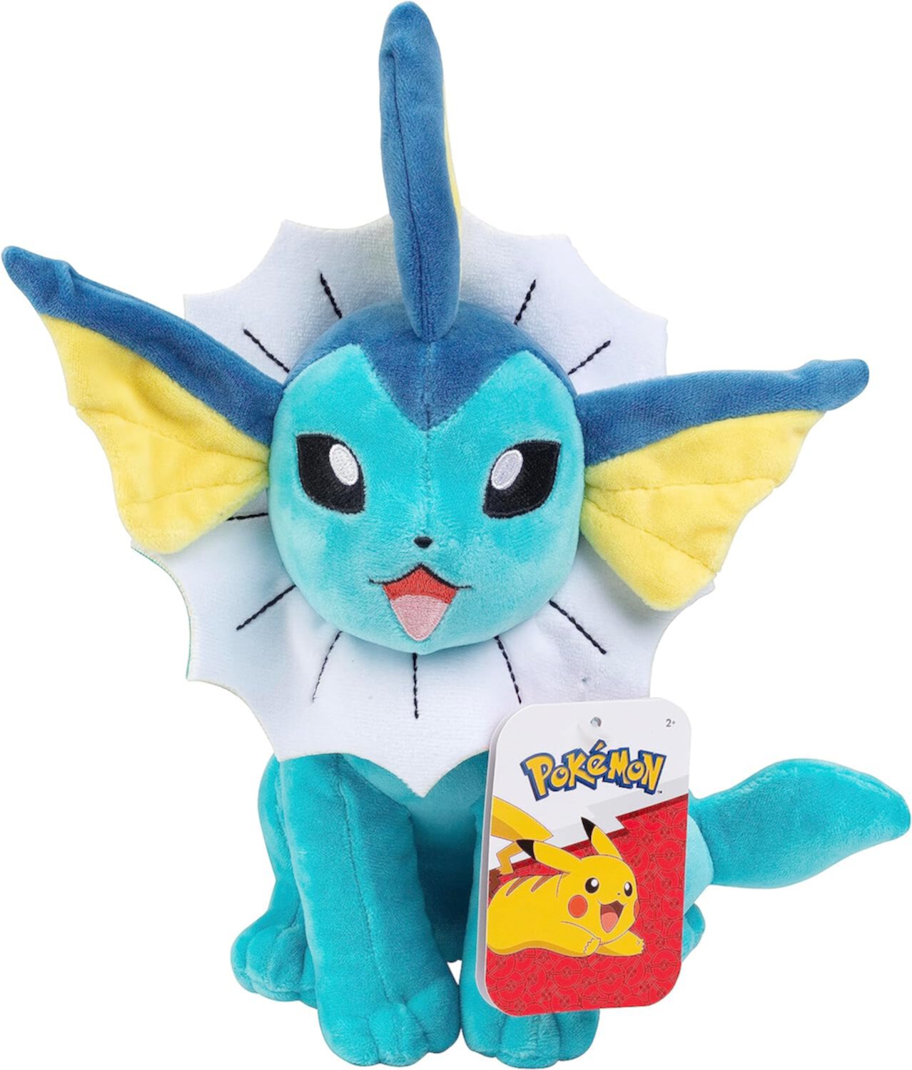 Pokemon Vaporeon 8" Plush - Officially Licensed - Eevee Evolution Stuffed Animal Toy - Great Holiday & Christmas Gift for Kids, Boys, Girls Fans Pokemon