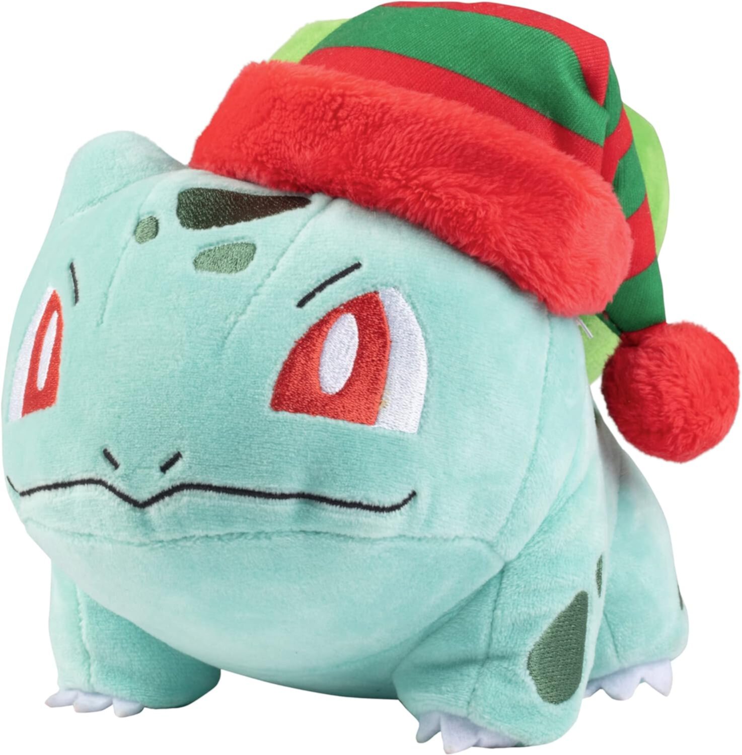 Pokemon 8" Holiday Christmas Bulbasaur Plush Stuffed Animal Toy - Officially Licensed - Age 2+ Pokemon