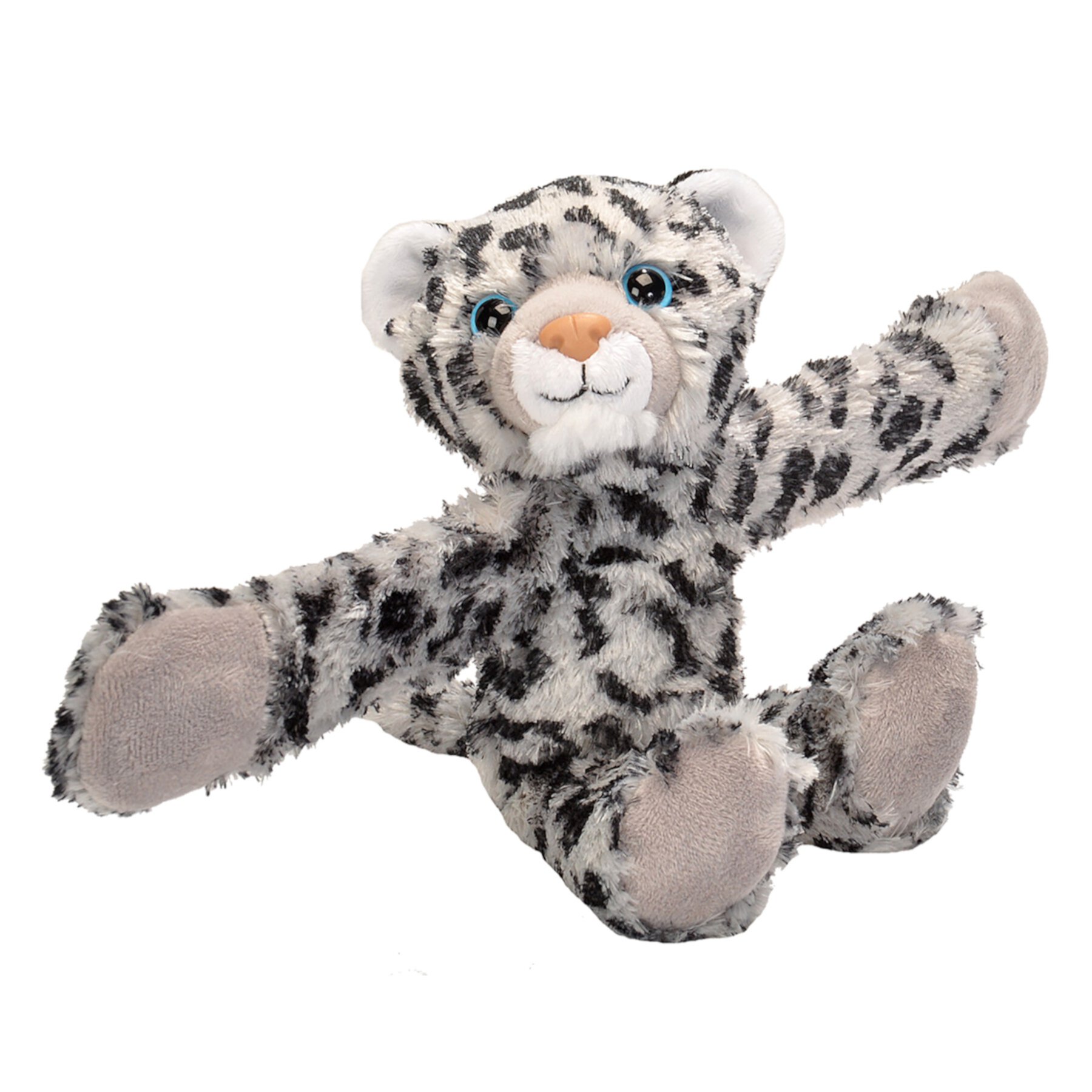 Wild Republic Huggers, Snow Leopard Plush Toy, Slap Bracelet, Stuffed Animal, Kids Toys, 8 inches Wild Republic