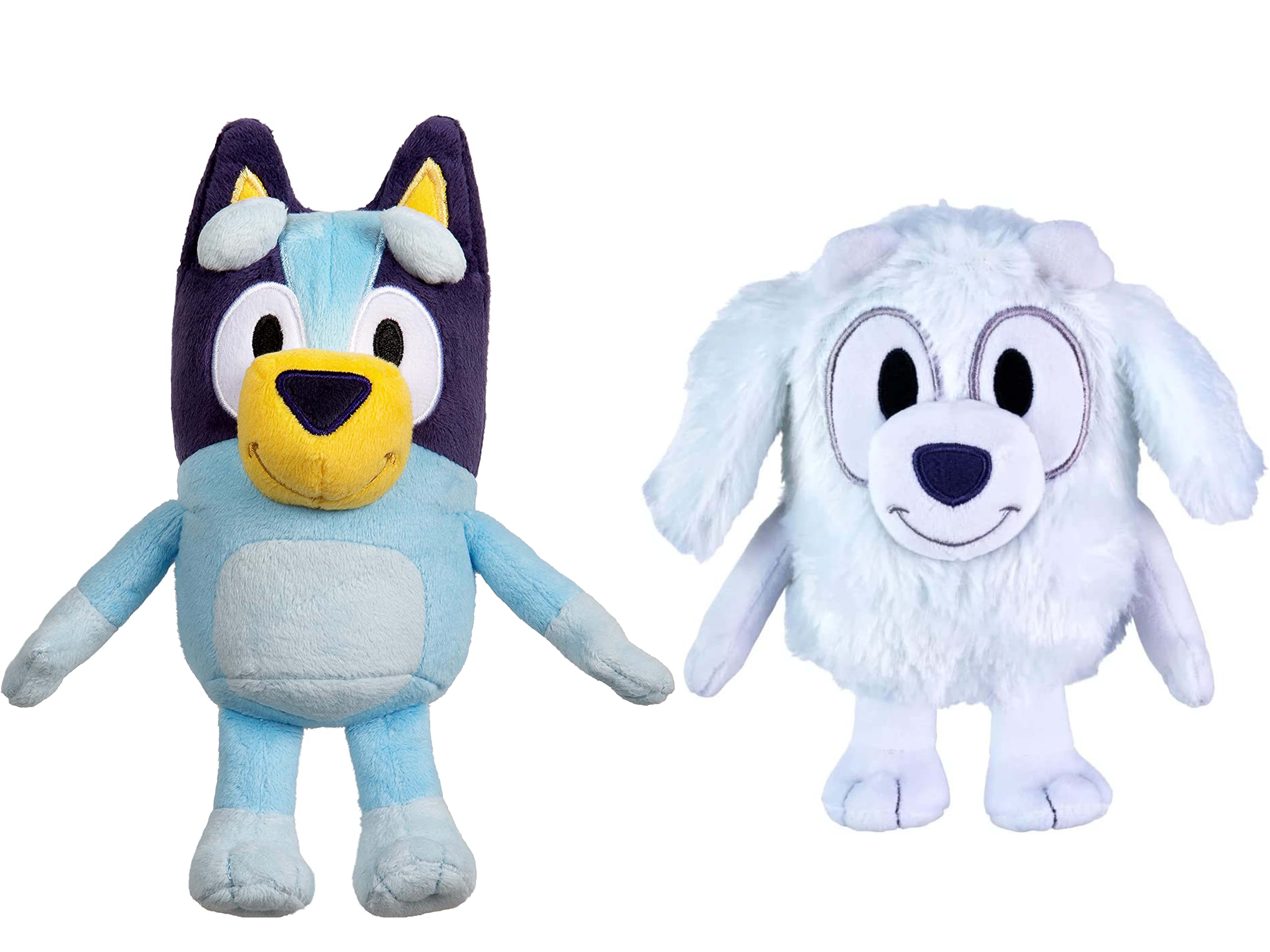 Bluey 8" & Lila 6.5" Tall Plush - Soft and Cuddly Plush Bundle Bluey