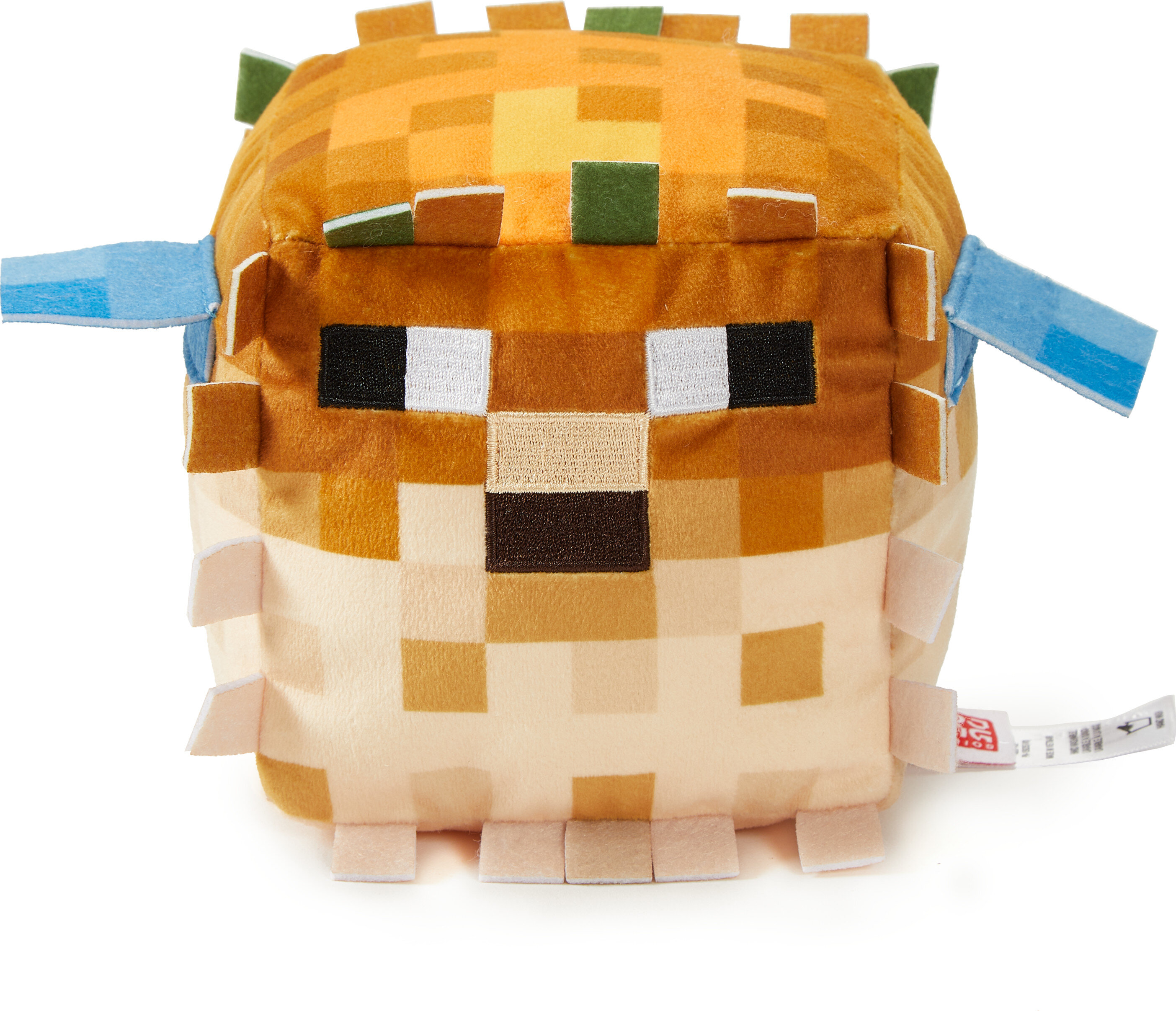 Minecraft Plush Pufferfish Toy, 8-inch Collectible Soft Doll Inspired by Video Game Character Minecraft