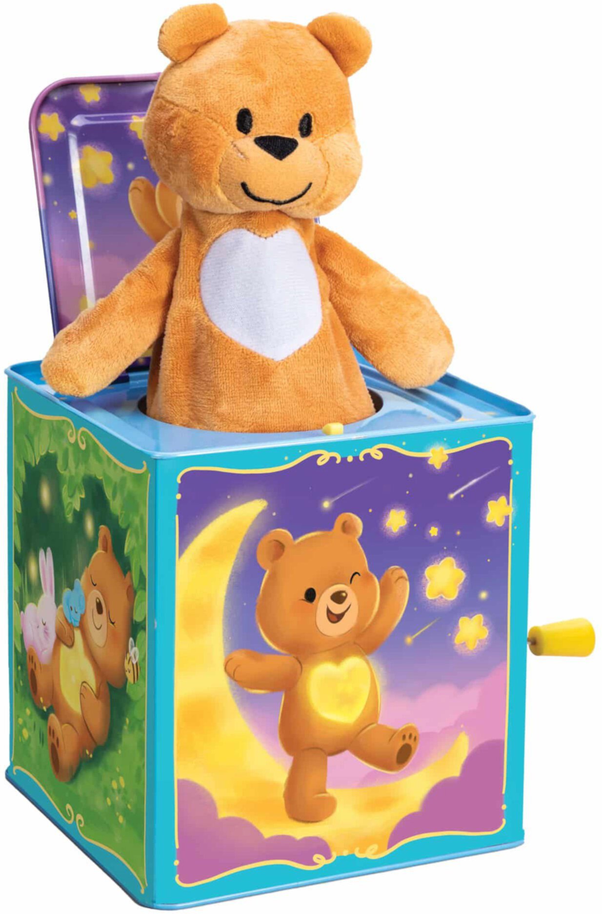 Schylling-Teddy Bear Pop N Glow Jack in The Box-18+mo-TPGJB Schylling