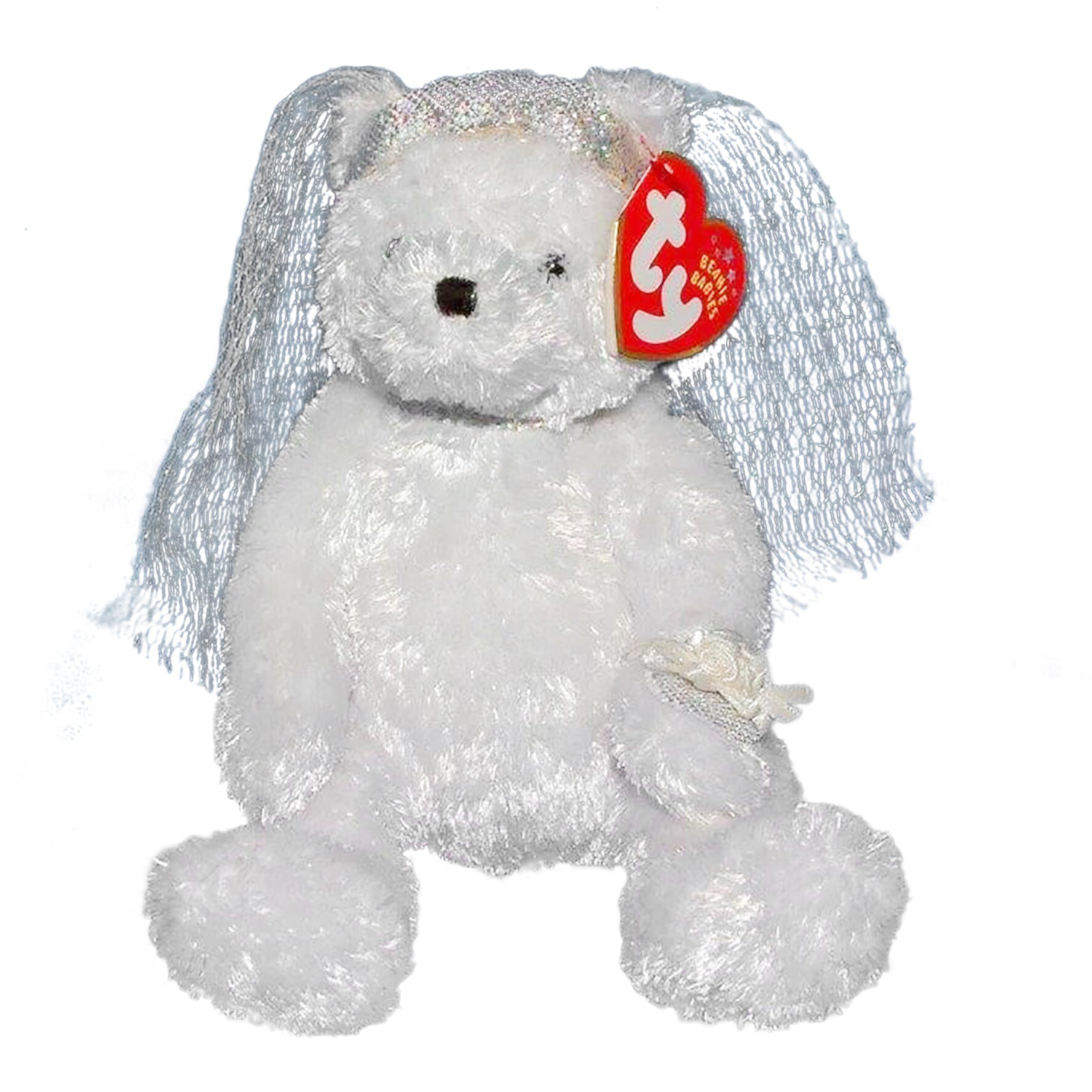 Ty Beanie Baby: Bride the Bear | Stuffed Animal | MWMT TY