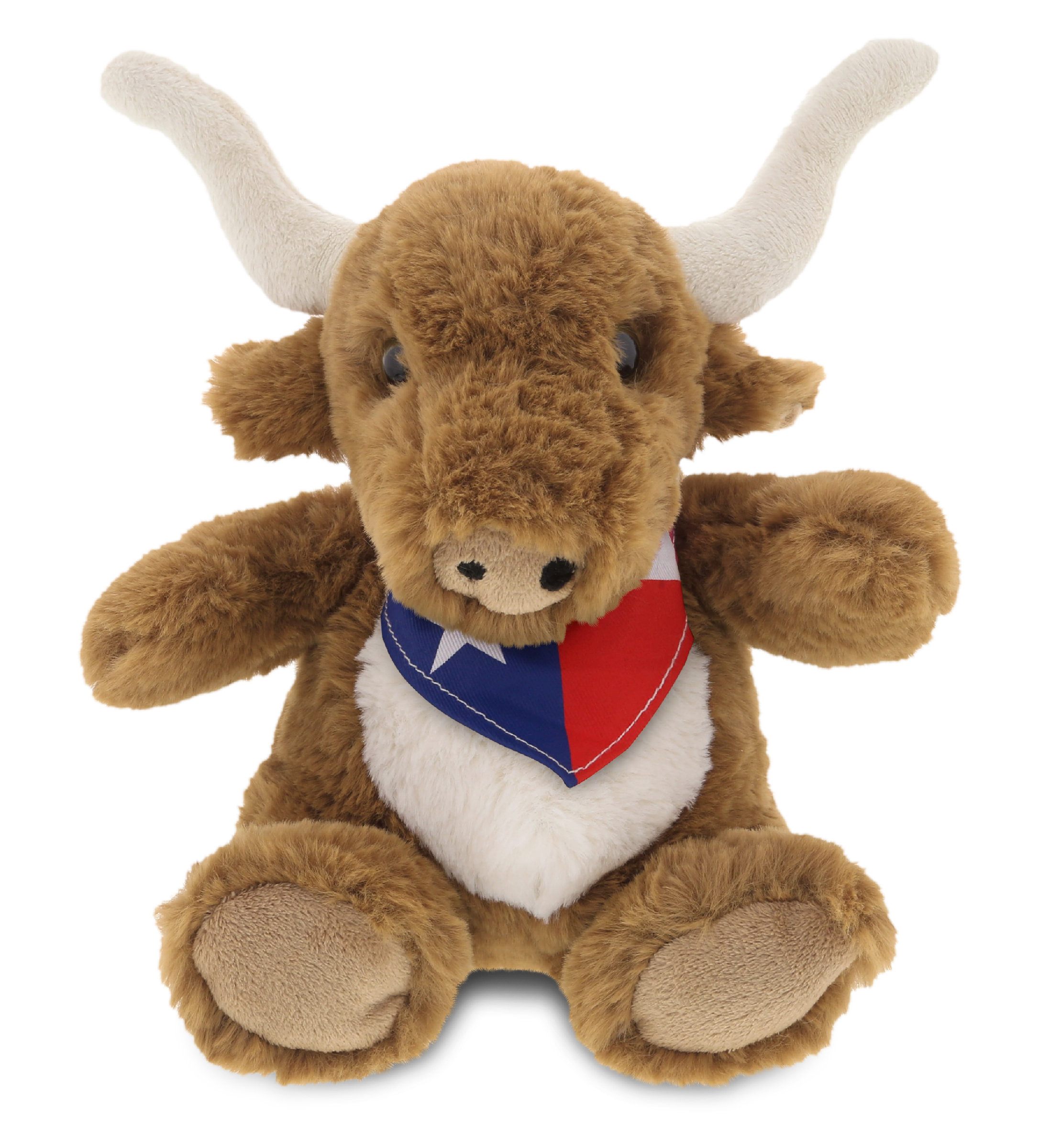 DolliBu Plush Texas Longhorn Stuffed Animal - Soft Huggable Texas Longhorn Plush, Adorable Playtime Plush Toy, Cute Wild Life Cuddle Gifts, Super Soft Plush Animal Toy for Kids & Adults - 8 Inches Dollibu