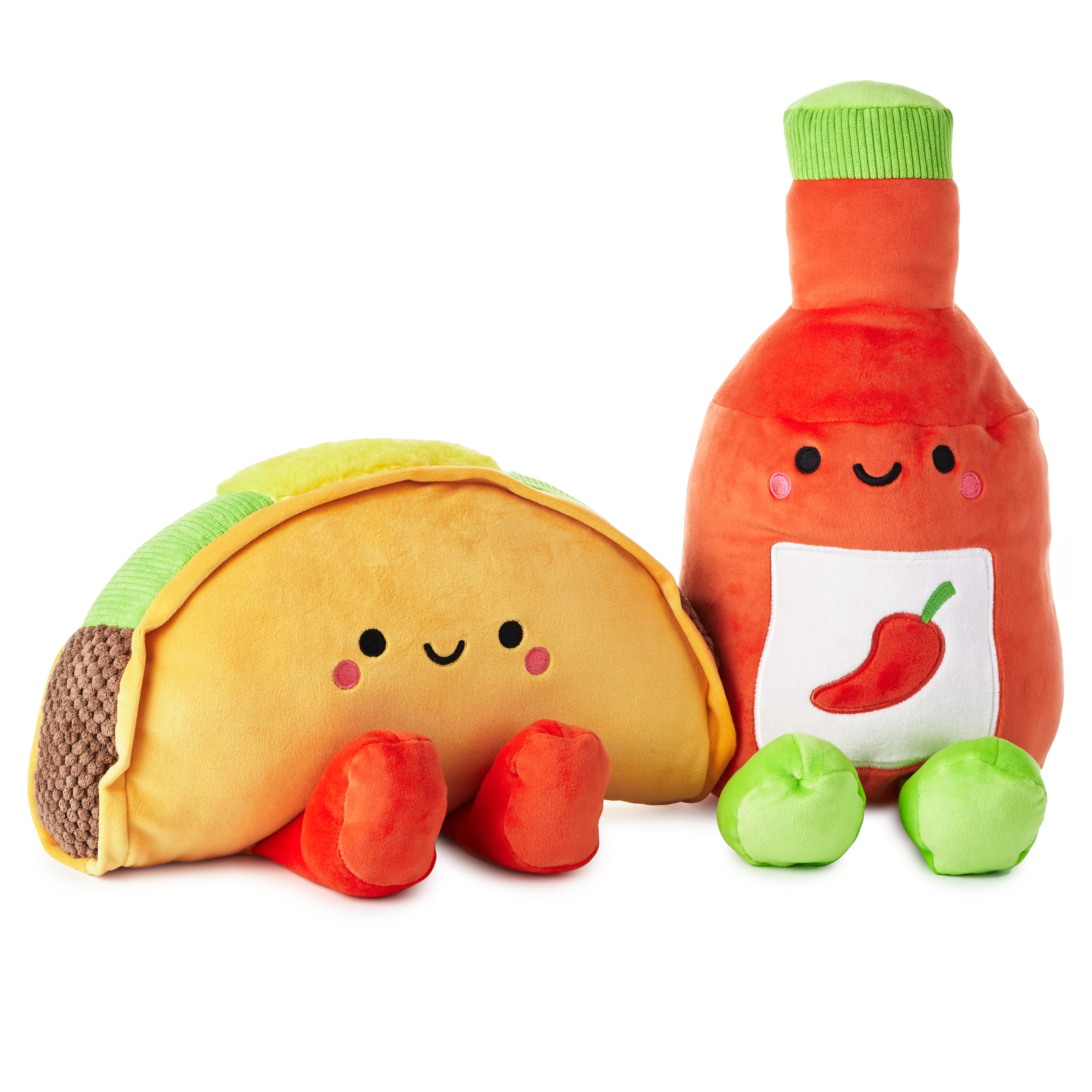 Hallmark Better Together Magnetic Plush (Taco and Hot Sauce), Set of 2 Hallmark