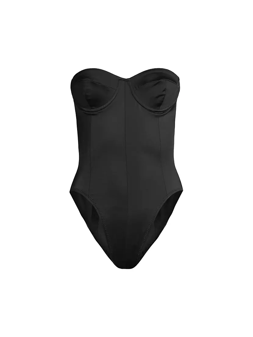 Женский Слитной купальник Norma Kamali Corset Mio Norma Kamali