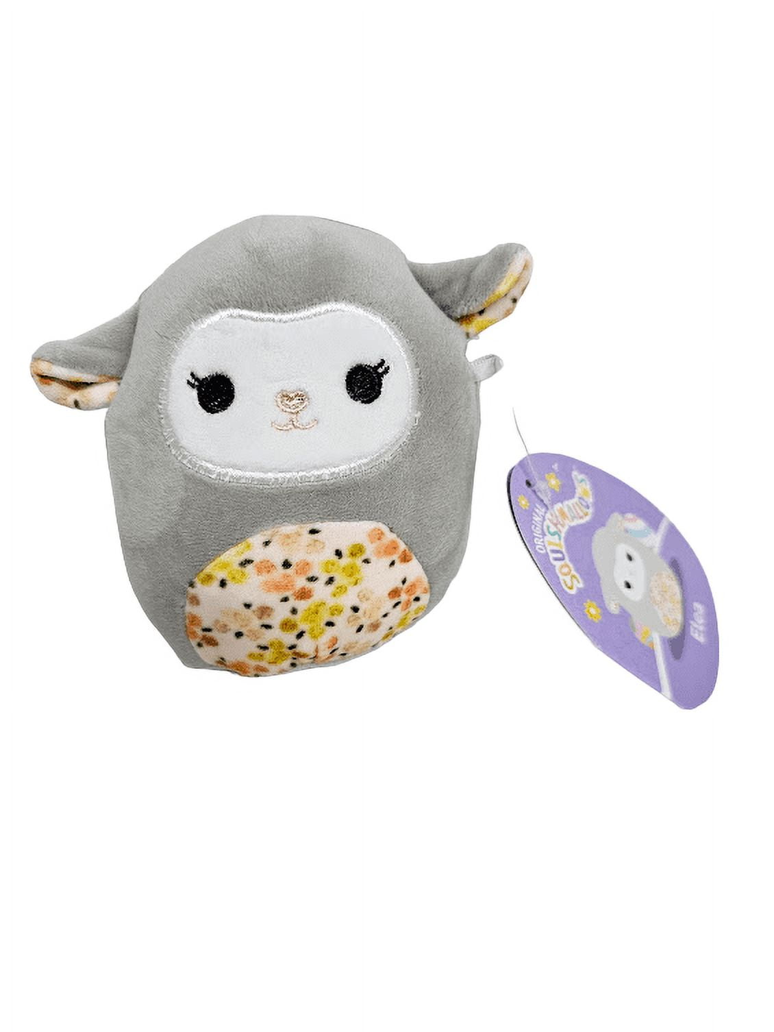 Squishmallows 4.5" Delzi the Floral Belly Donkey - Spring Collection - Officially Licensed Plush - Collectible Soft & Squishy Pet Squad Stuffed Animal Toy Squishmallows