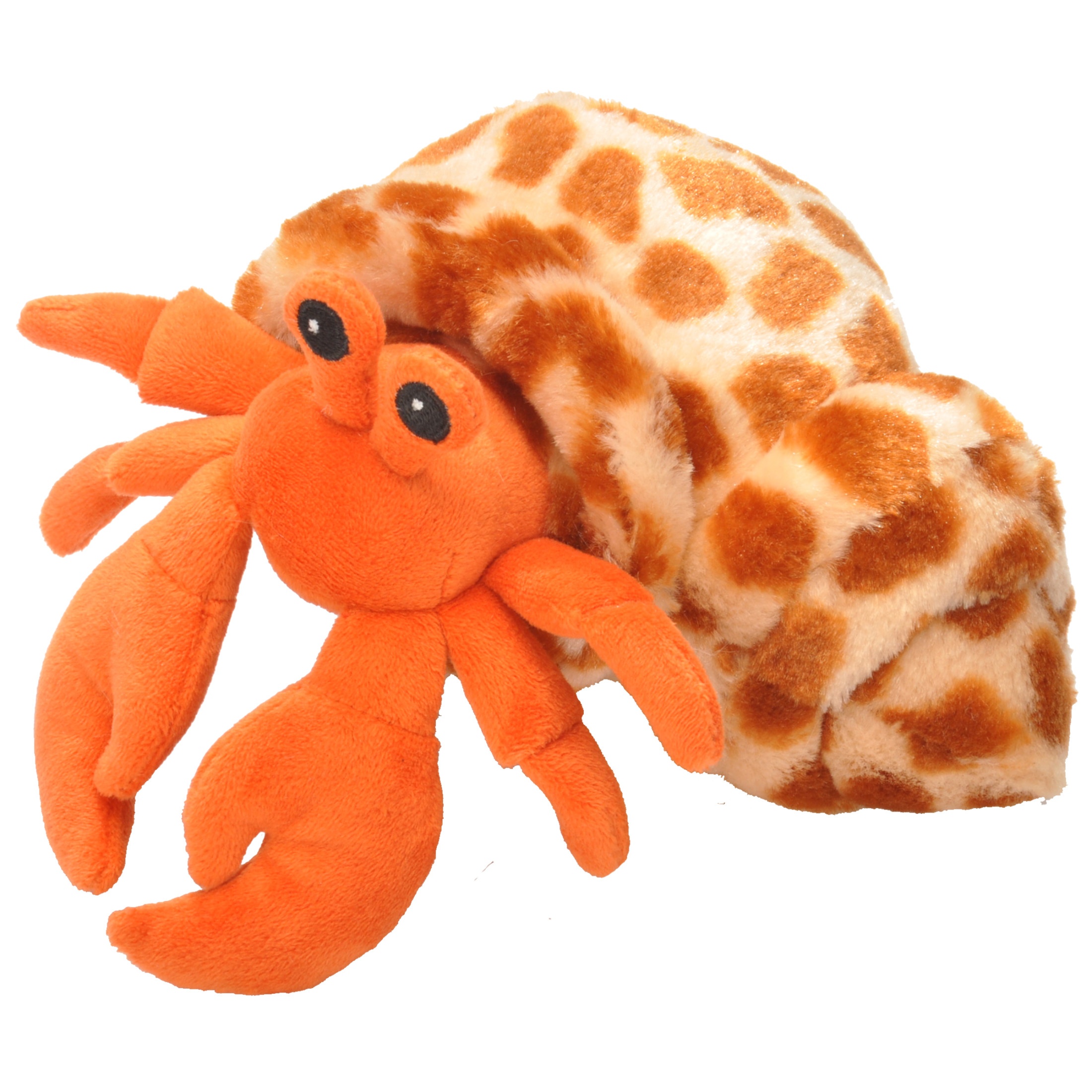 Wild Republic Hermit Crab Plush, Stuffed Animal, Plush Toy, Gifts for Kids, Hug’Ems 7 inches Wild Republic