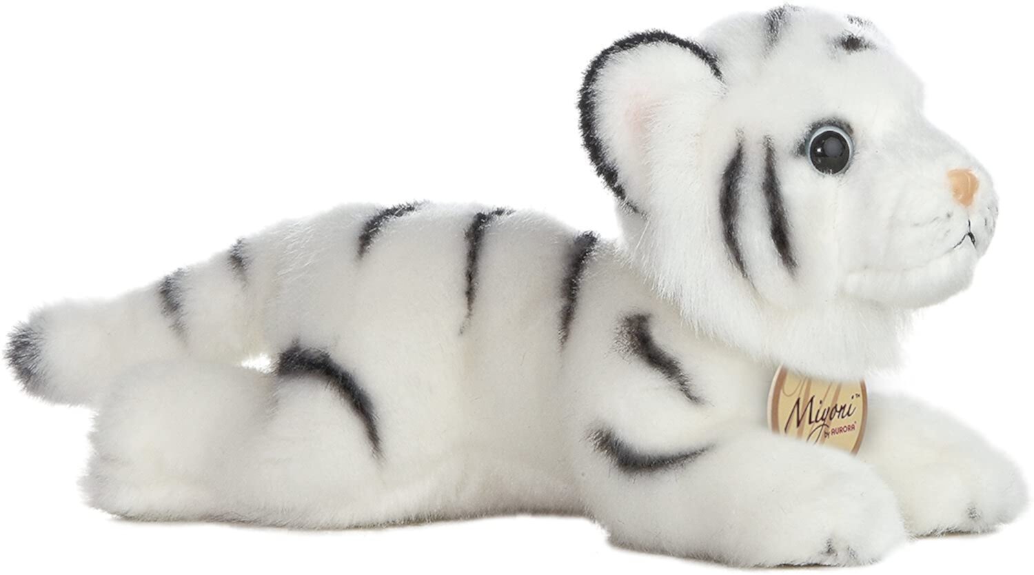 Aurora - Small White Miyoni - 8" White Tiger - Realistic Stuffed Animal Aurora GB