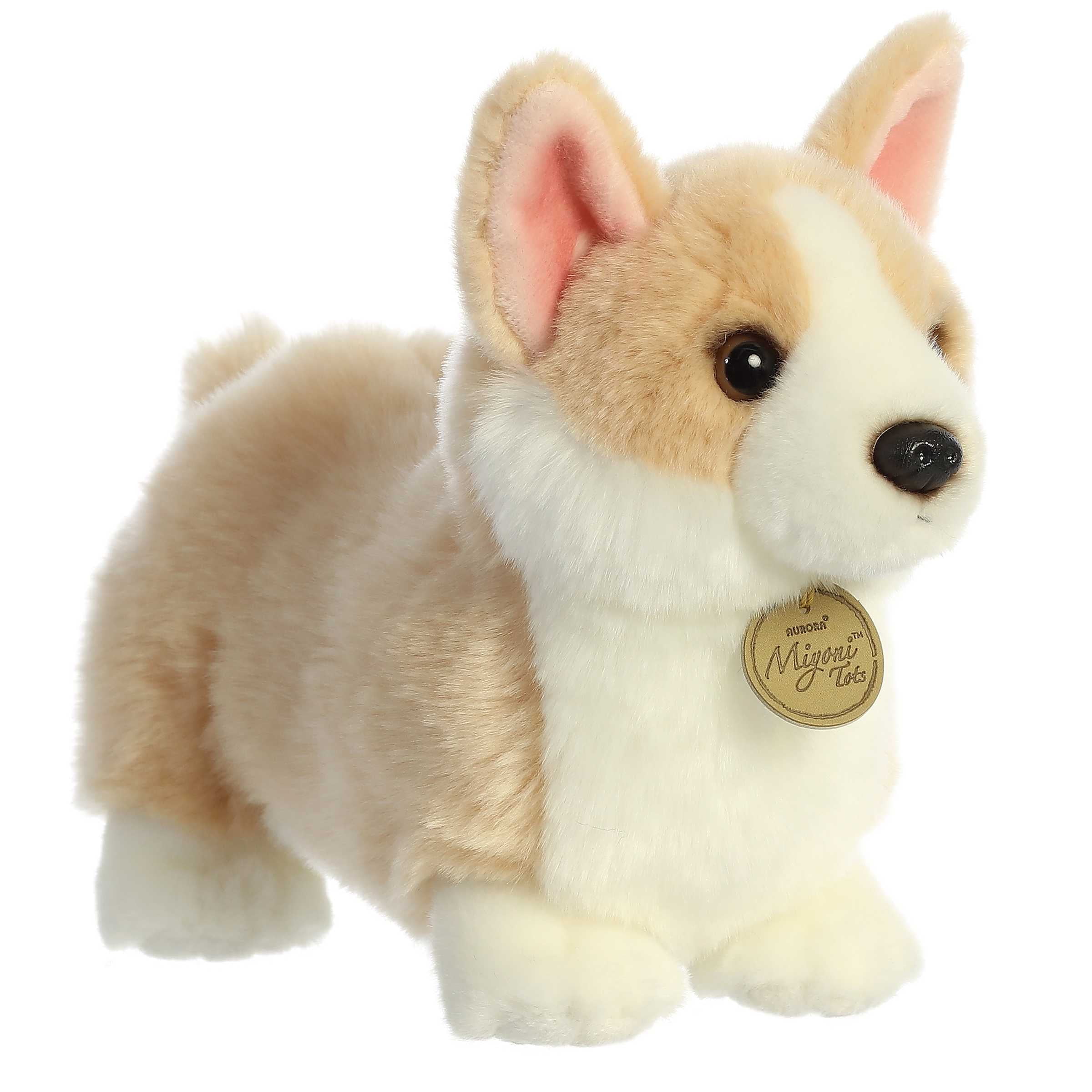 Aurora - Medium Brown Miyoni Tots - 9.5" Pembroke Welsh Corgi Pup - Adorable Stuffed Animal Aurora GB