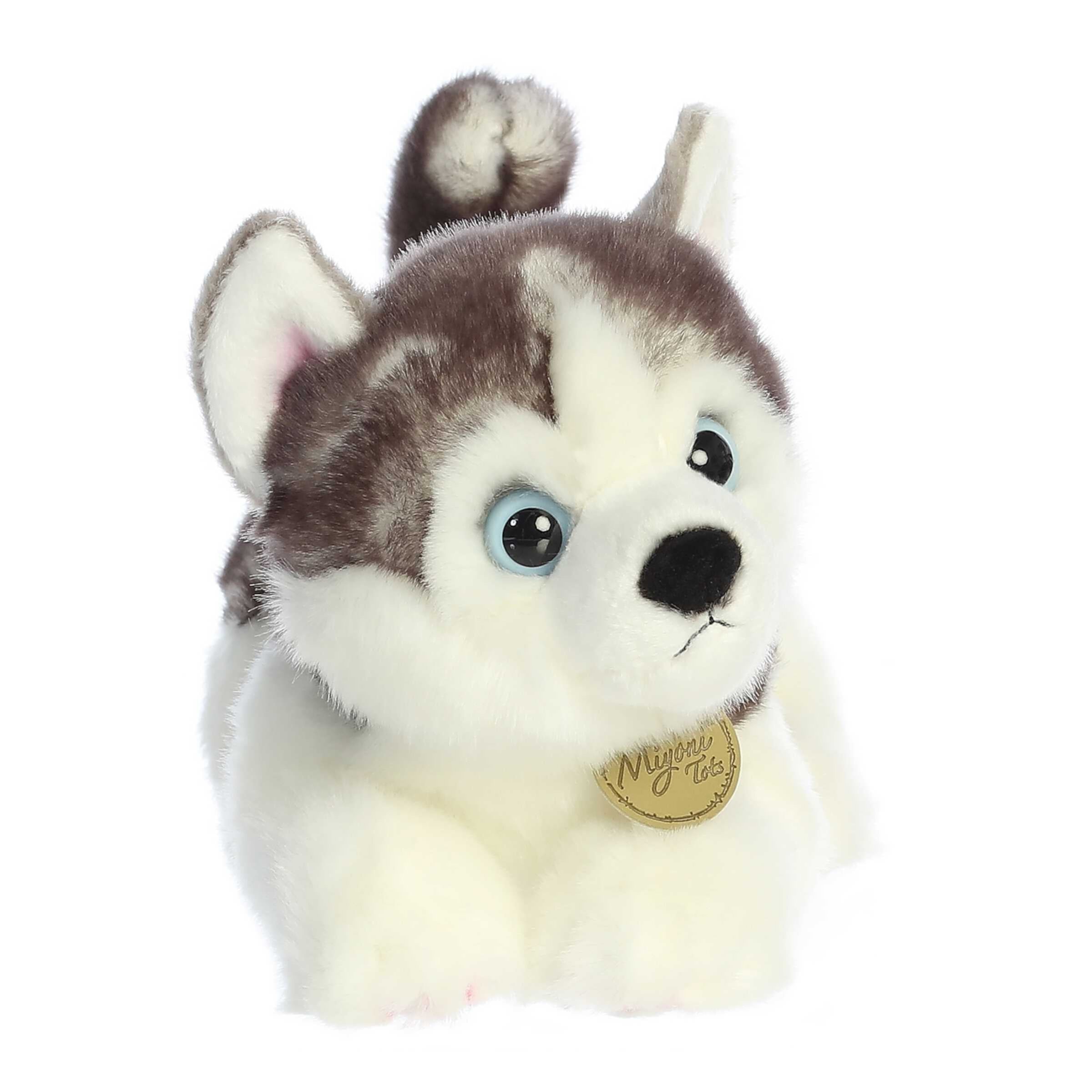 Aurora - Medium Gray Miyoni Tots - 10" Siberian Husky Pup - Adorable Stuffed Animal Aurora GB