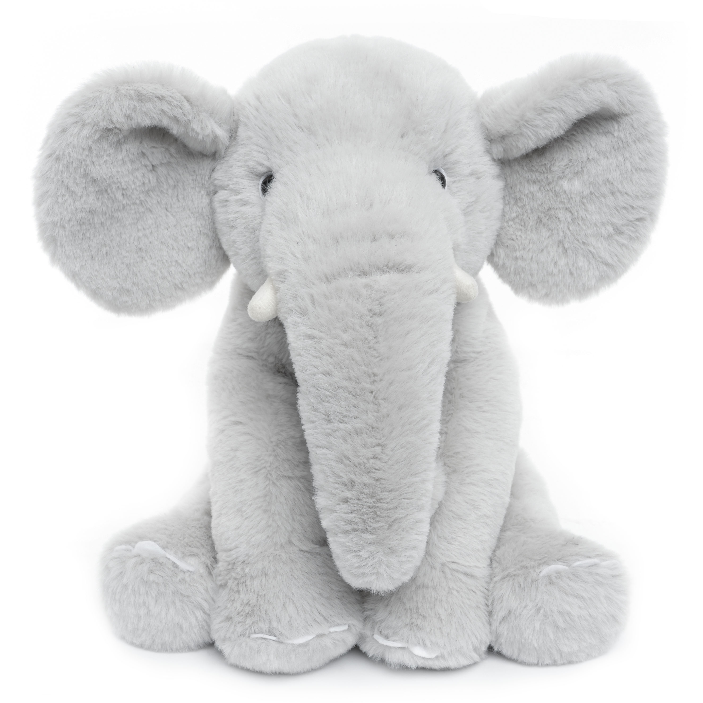 WEIGEDU Gray Elephant Stuffed Animals, Soft Huggable Cute Elephant Plush Toy, Stuffed Elephant , 13.4 inches Weigedu