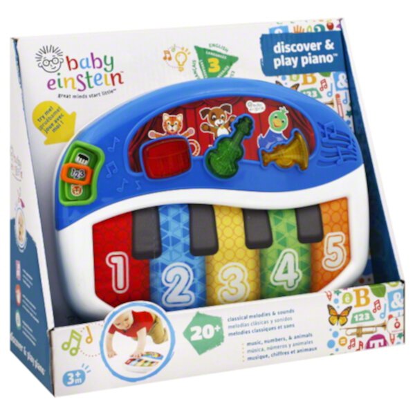 Baby Einstein Discover & Play Piano Musical Toy for Baby Boy or Girl Age 3 months and up Visit the Baby Einstein Store