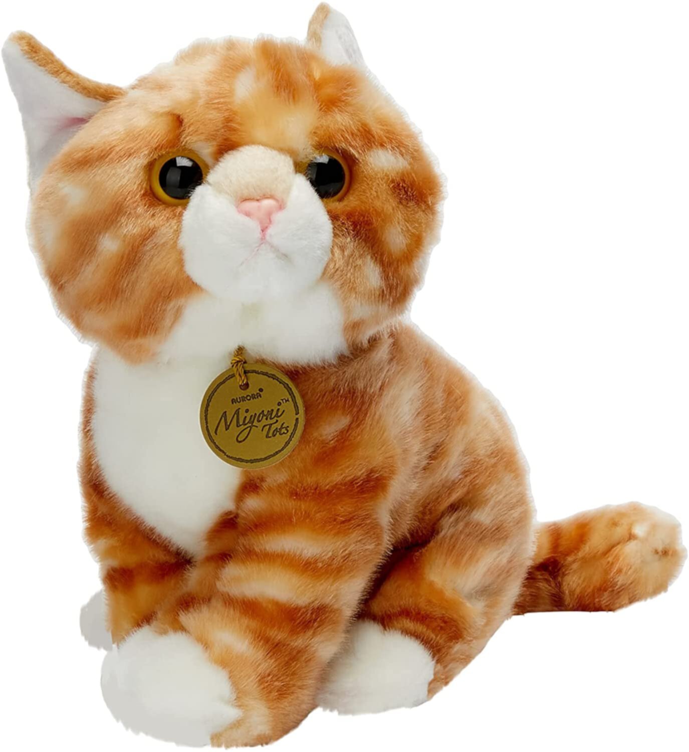 Aurora - Medium Orange Miyoni Tots - 10" Orange Tabby Kitten - Adorable Stuffed Animal Aurora GB