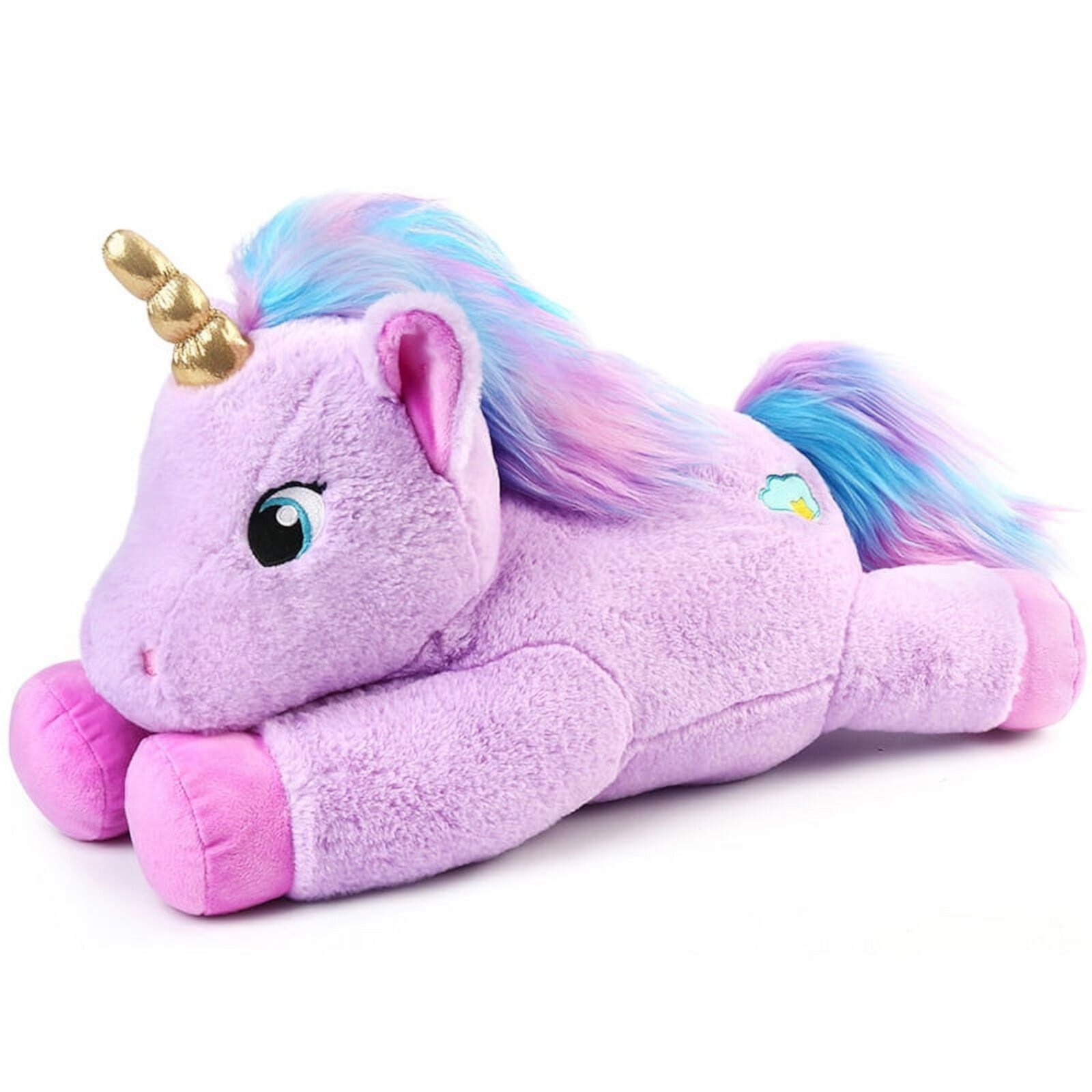 LotFancy 2 Pcs 12" Unicorn Stuffed Animal Plush Toys Gifts for Kids, Girls, Purple and White LotFancy