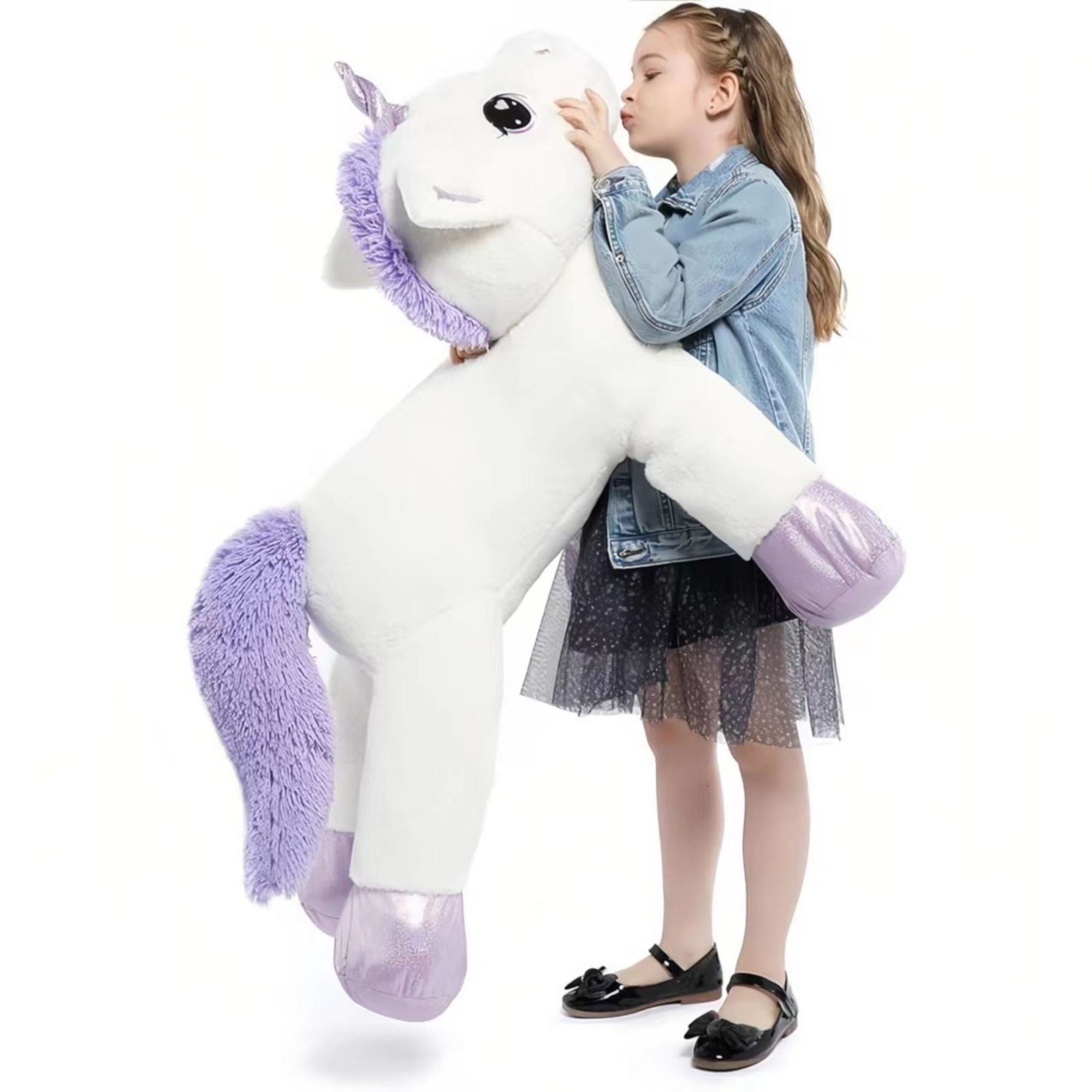 MaoGoLan 43" Big Unicorn Stuffed Animal Plush Giant Soft Unicorn Pillow MaoGoLan