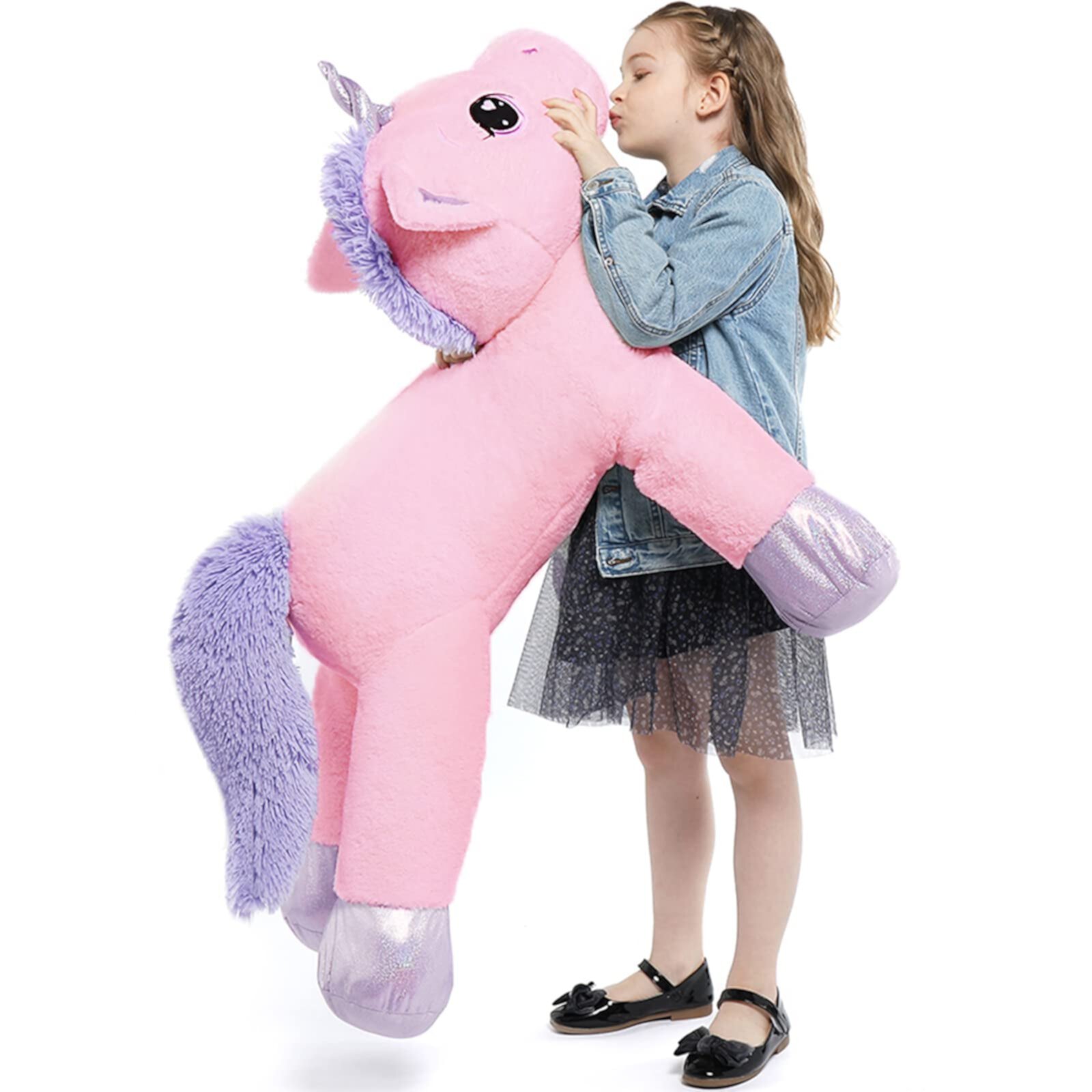 MaoGoLan 43" Big Unicorn Stuffed Animal Plush Giant Soft Unicorn Pillow MaoGoLan