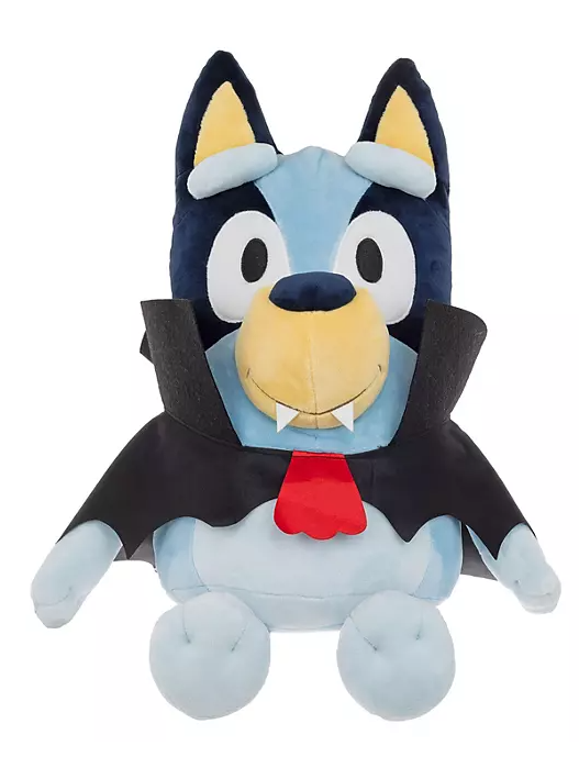 Vampire Bluey Jumbo Halloween Plush, 18" Bluey